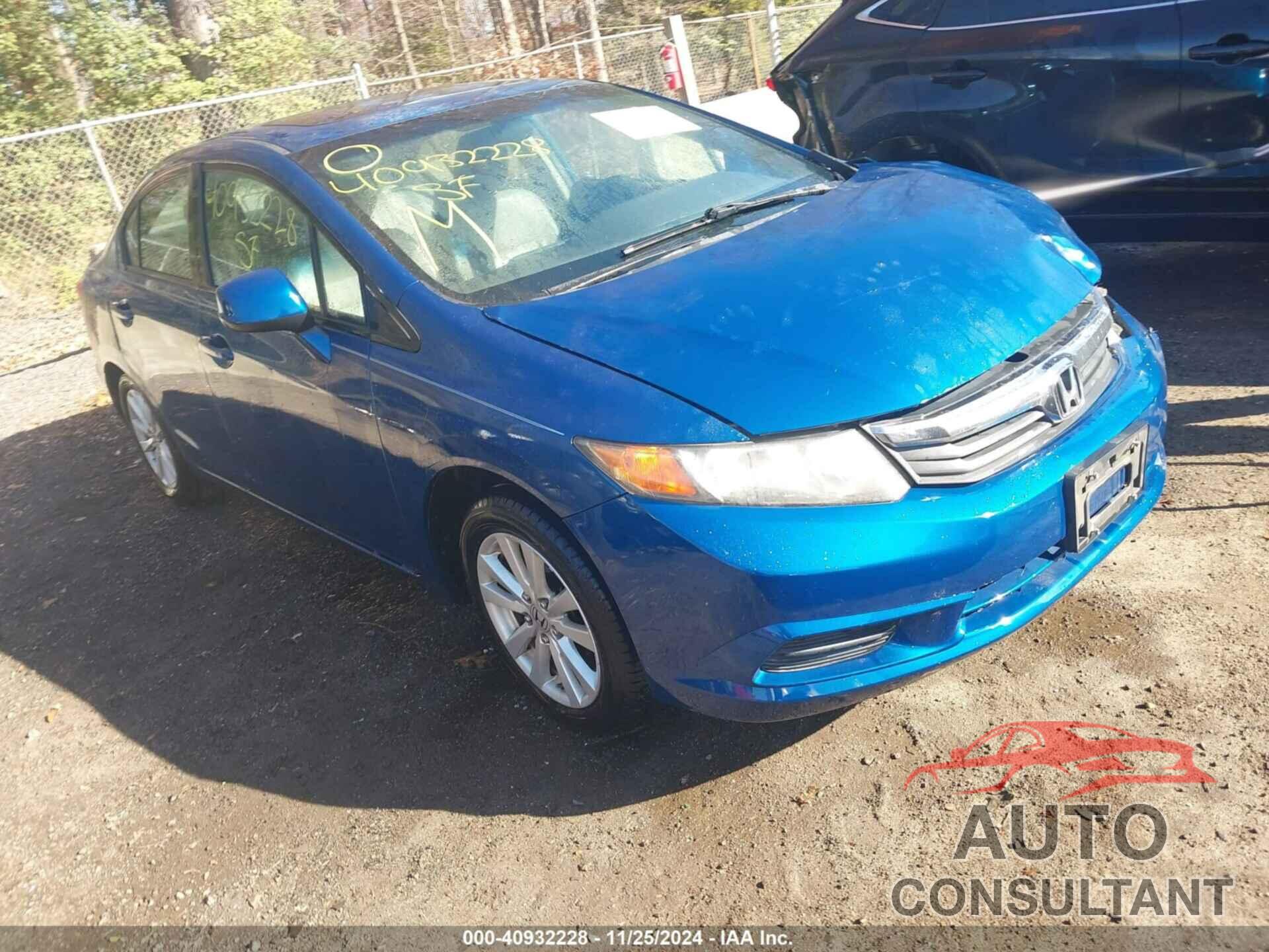 HONDA CIVIC 2012 - 2HGFB2F9XCH544089