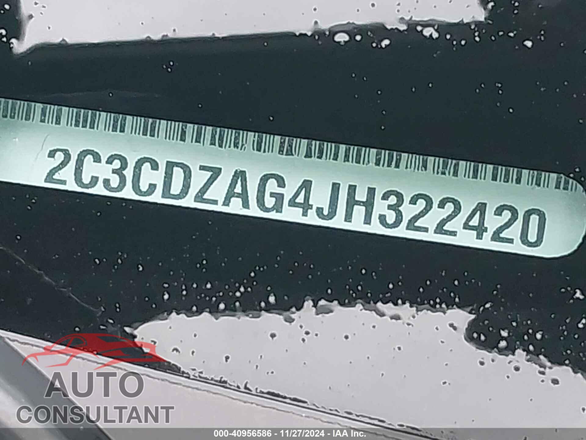 DODGE CHALLENGER 2018 - 2C3CDZAG4JH322420