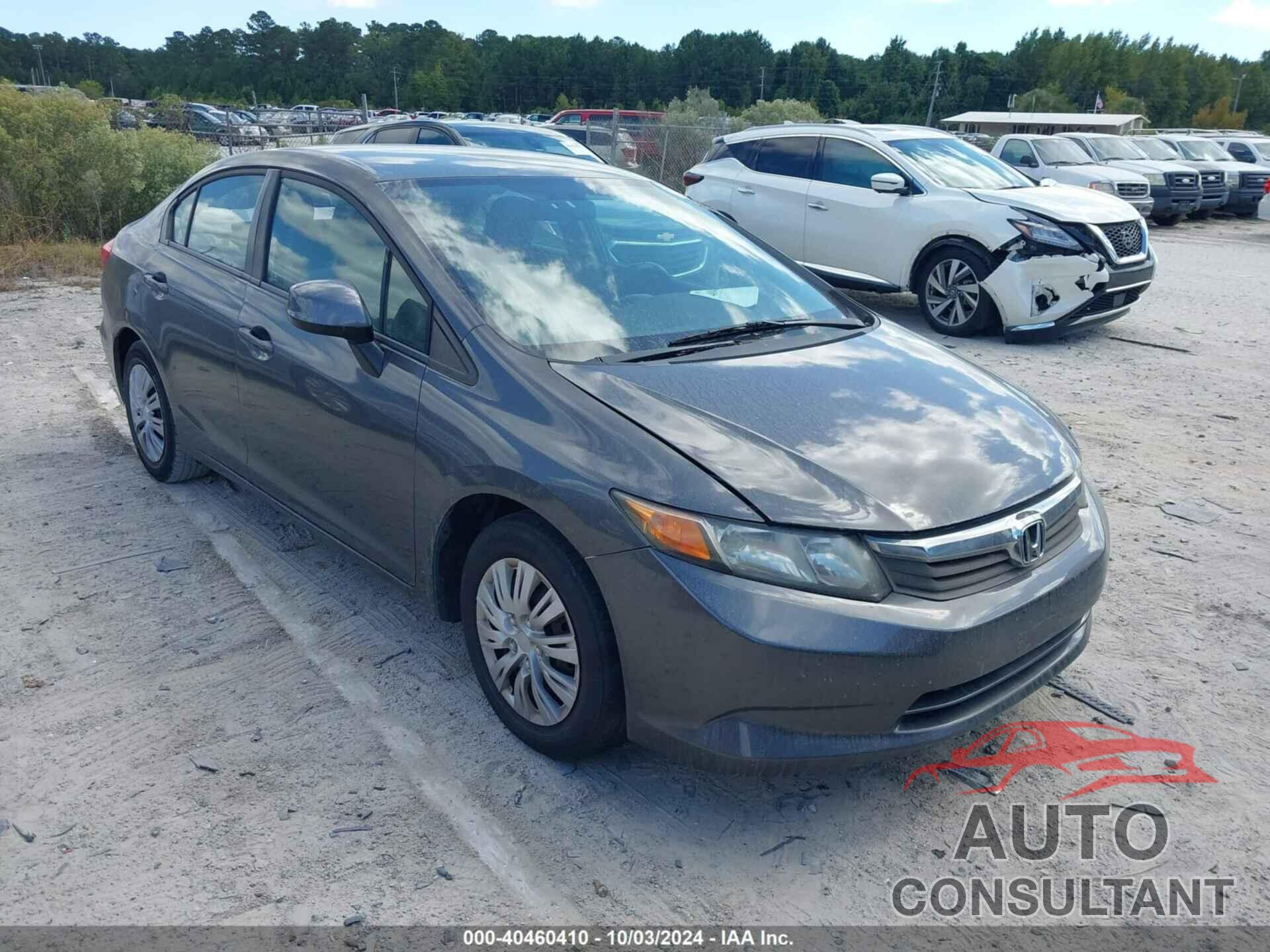 HONDA CIVIC 2012 - 19XFB2F54CE391829
