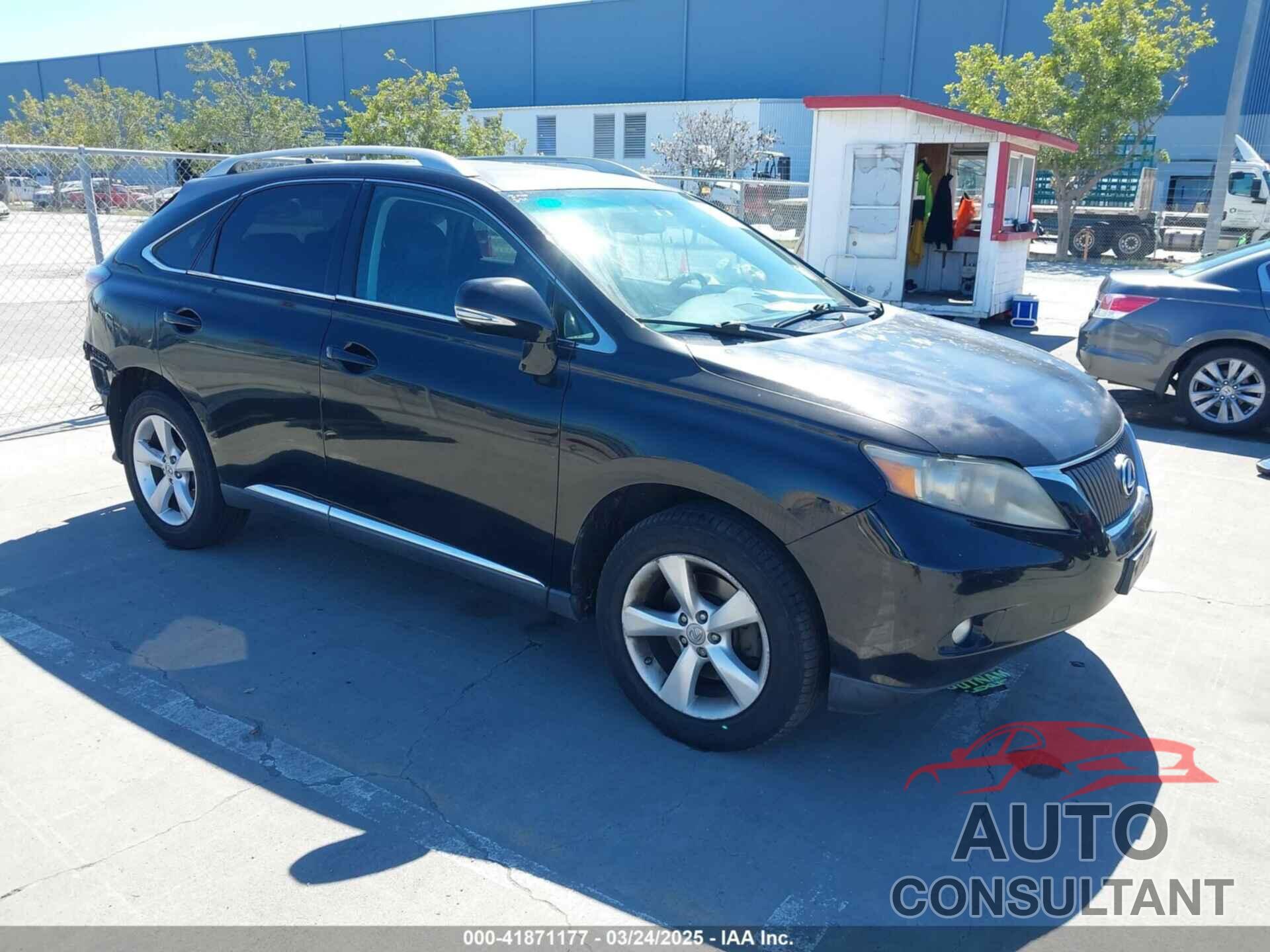 LEXUS RX 350 2010 - 2T2ZK1BA9AC001955