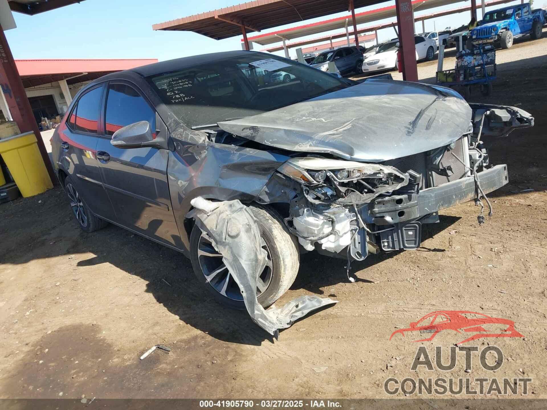 TOYOTA COROLLA 2017 - 2T1BURHE4HC910835