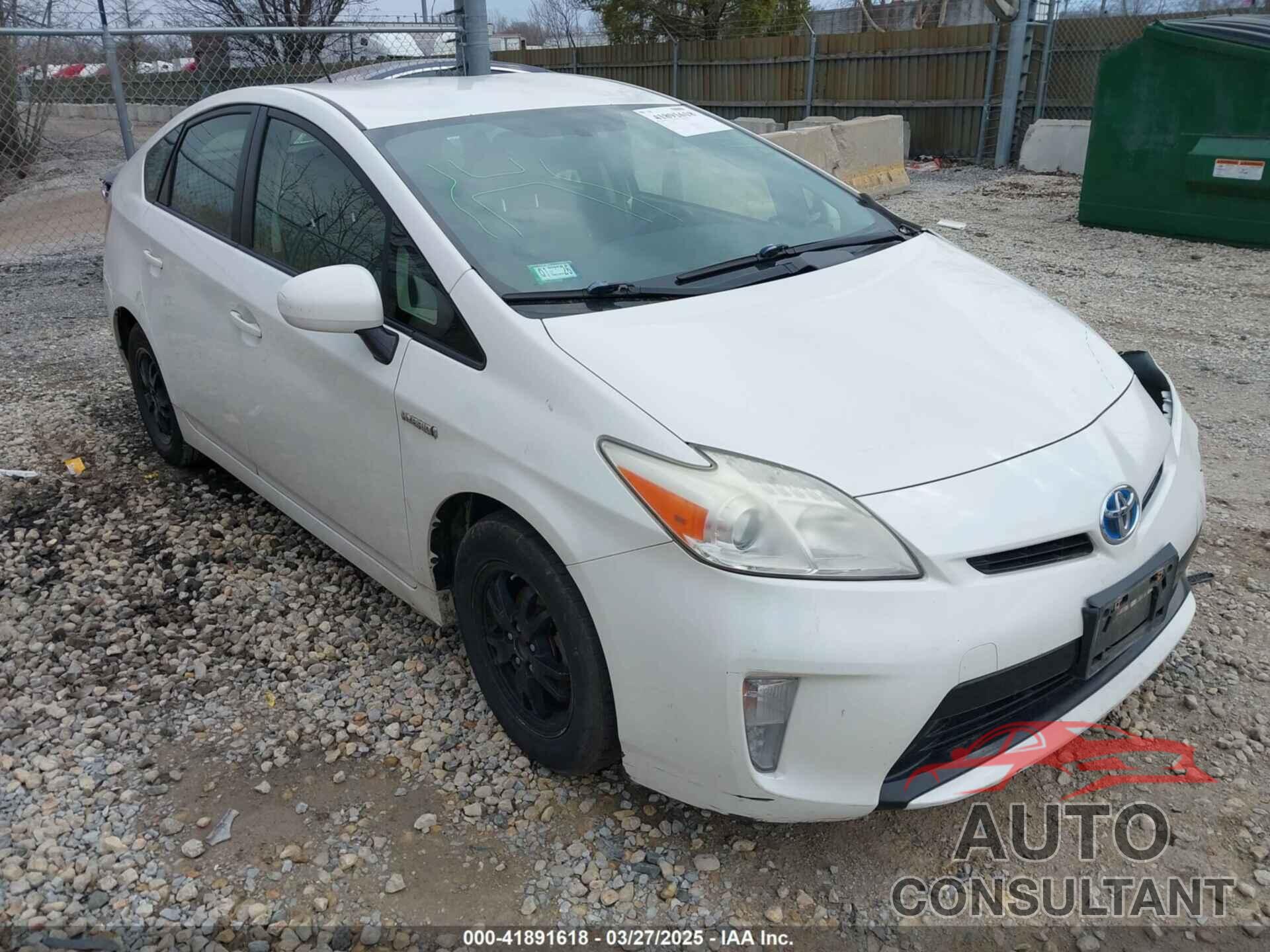 TOYOTA PRIUS 2012 - JTDKN3DU6C5398119