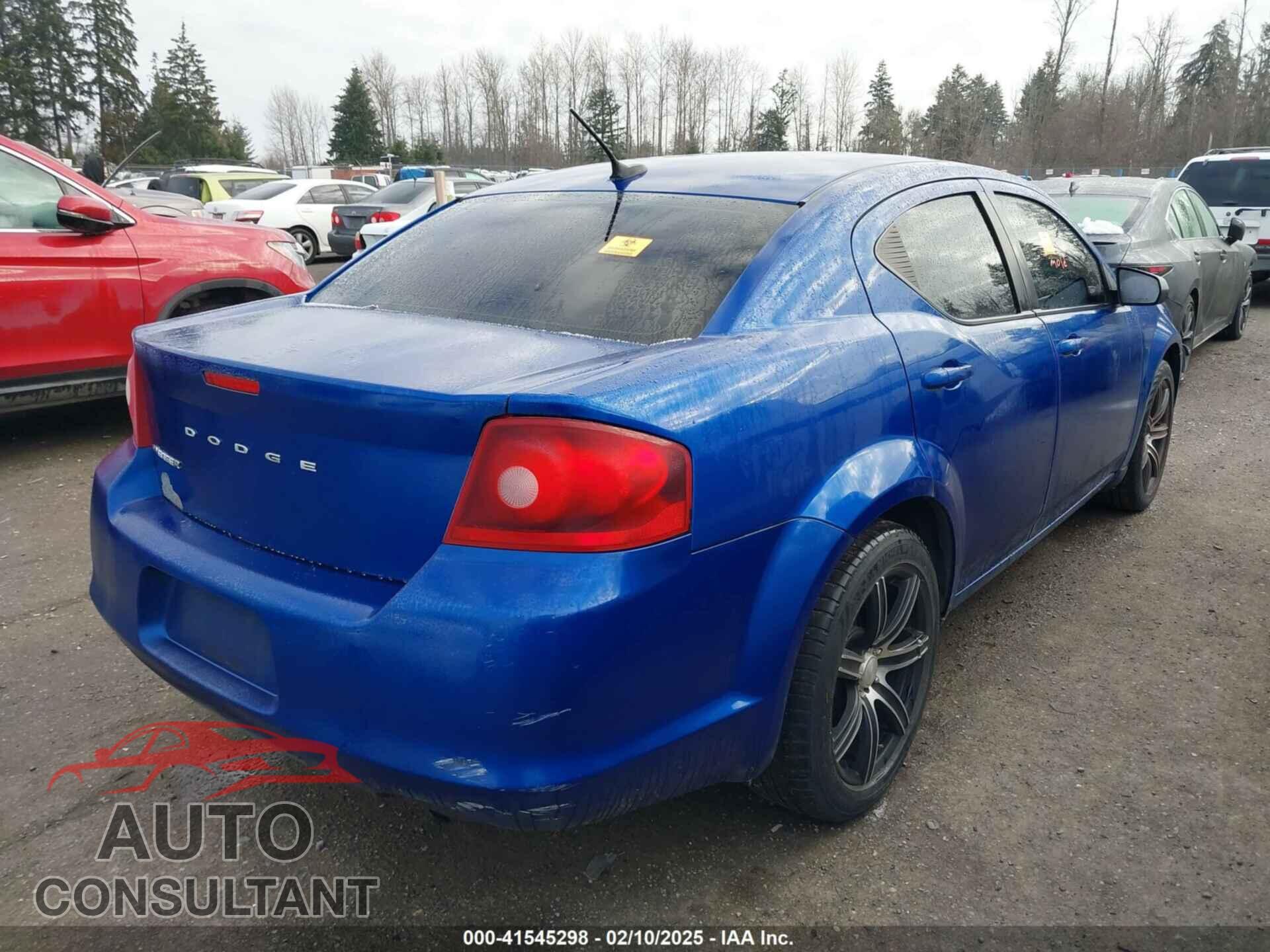 DODGE AVENGER 2013 - 1C3CDZAB9DN644292