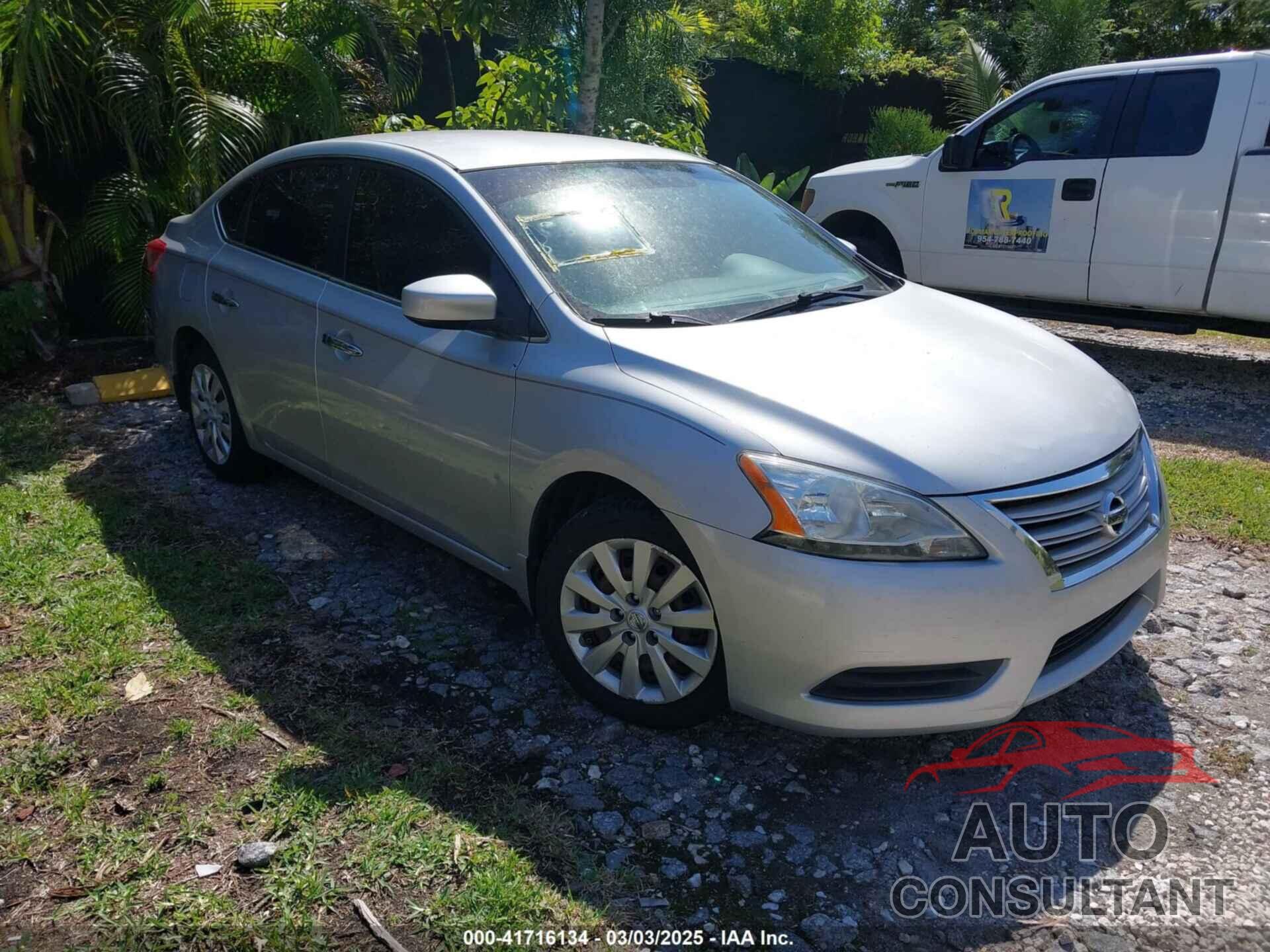 NISSAN SENTRA 2013 - 1N4AB7AP4DN902166