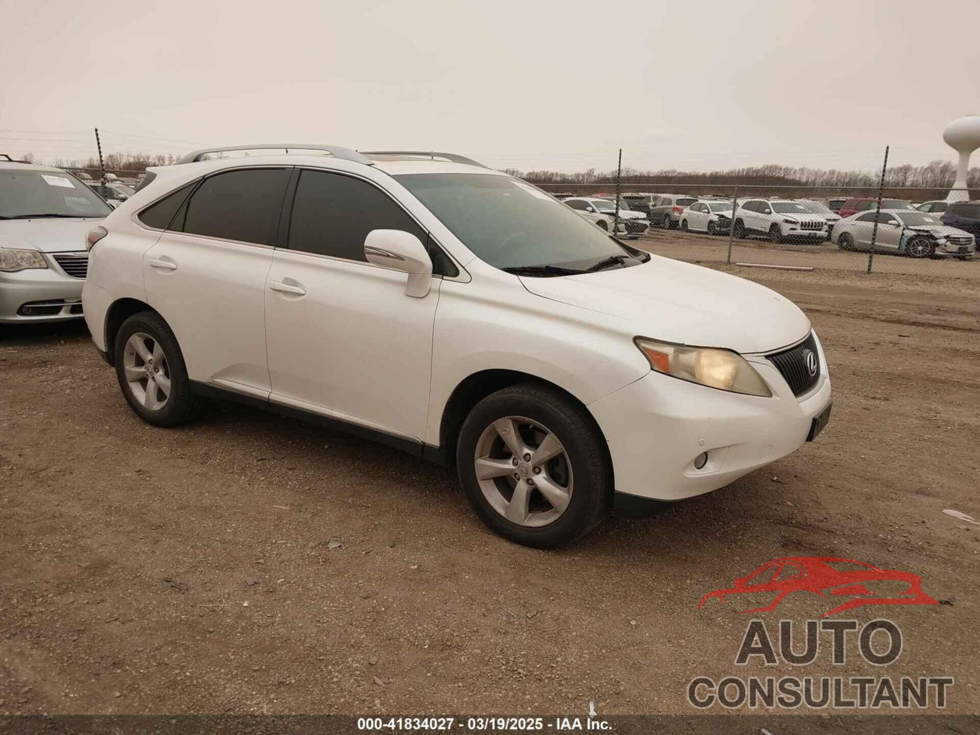 LEXUS RX 350 2012 - 2T2BK1BA5CC123975