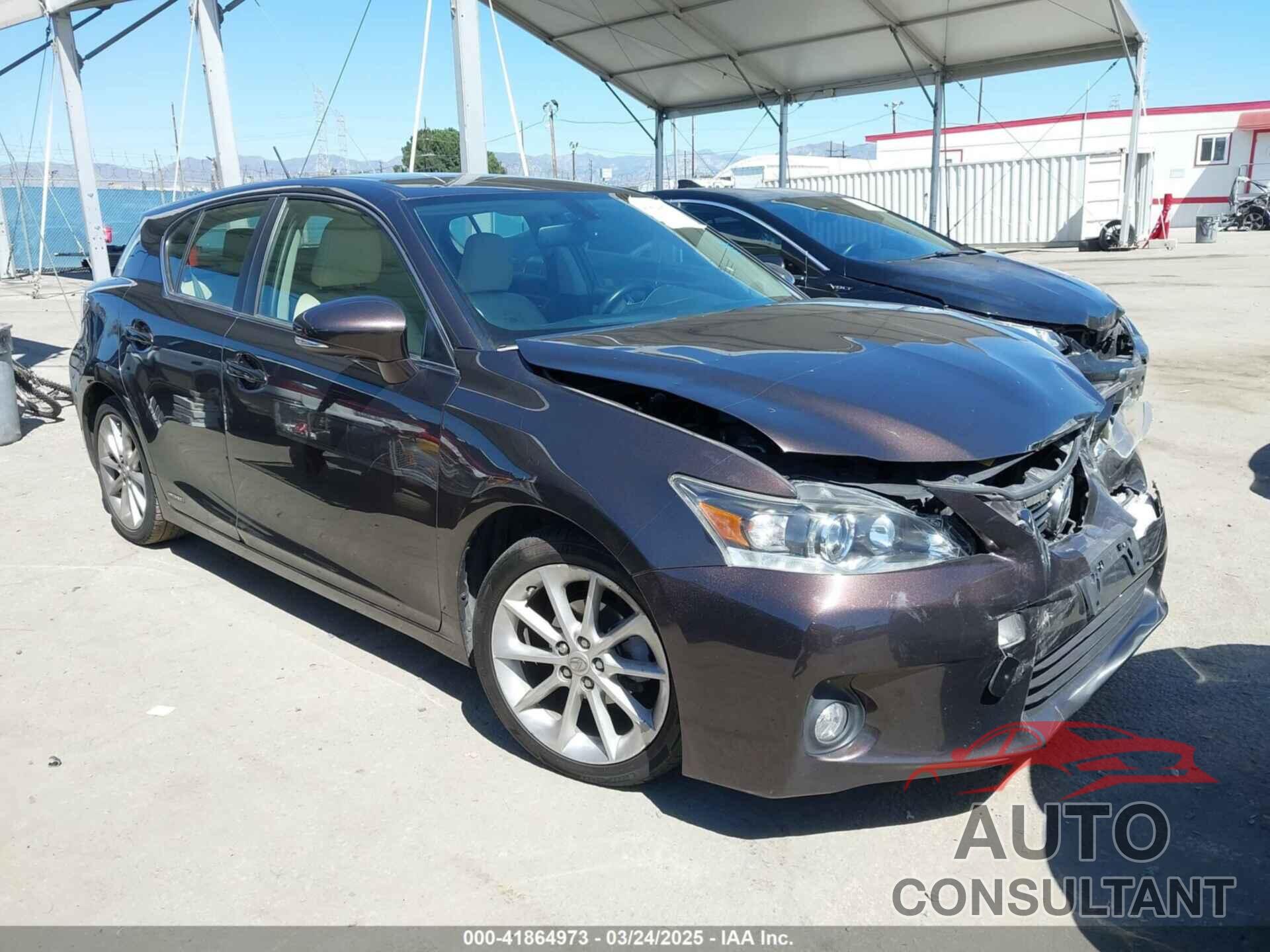 LEXUS CT 200H 2012 - JTHKD5BH4C2059265