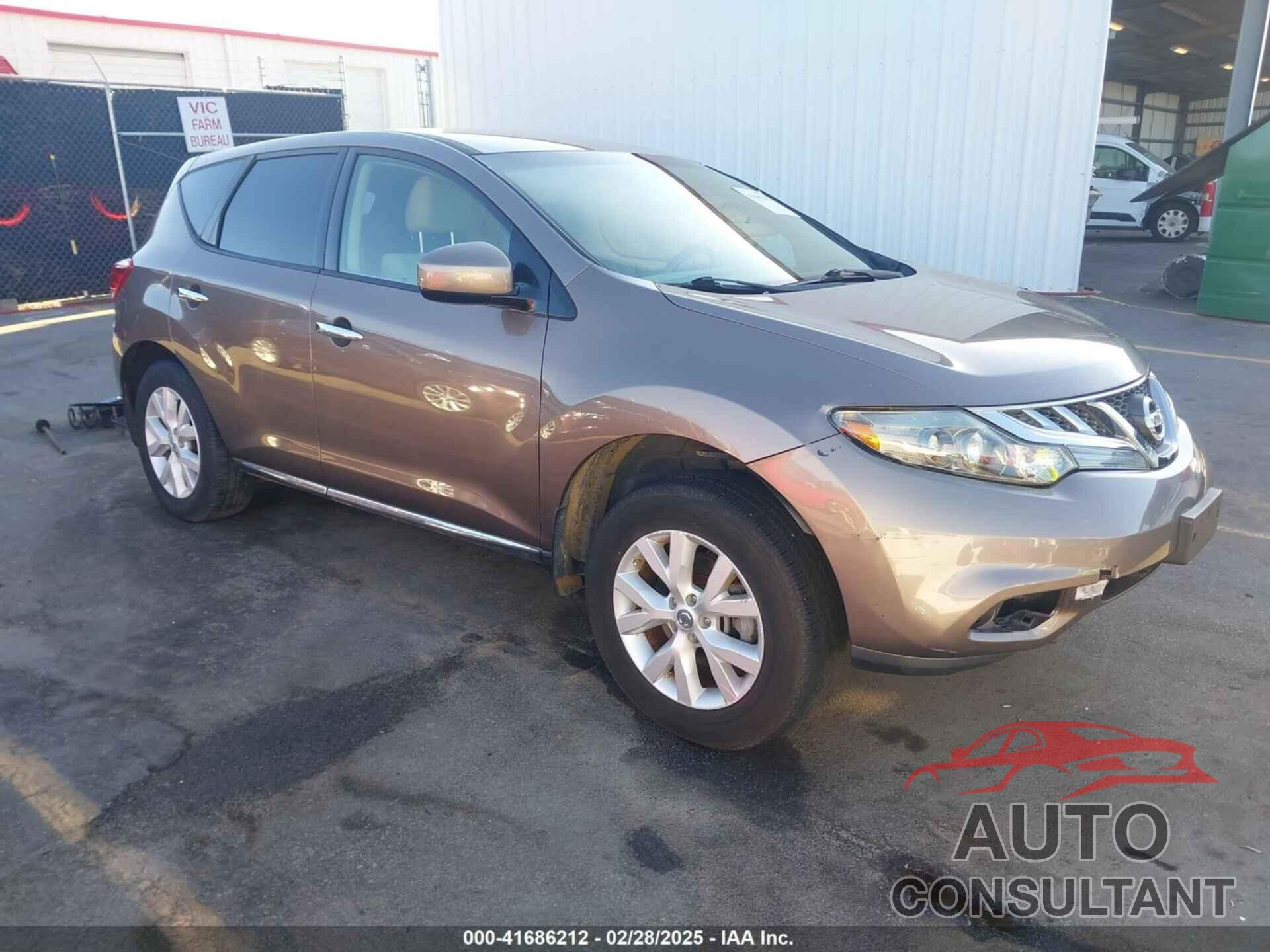 NISSAN MURANO 2012 - JN8AZ1MW8CW200399