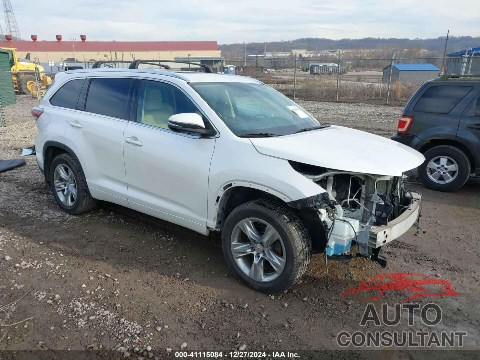 TOYOTA HIGHLANDER 2015 - 5TDDKRFHXFS106958