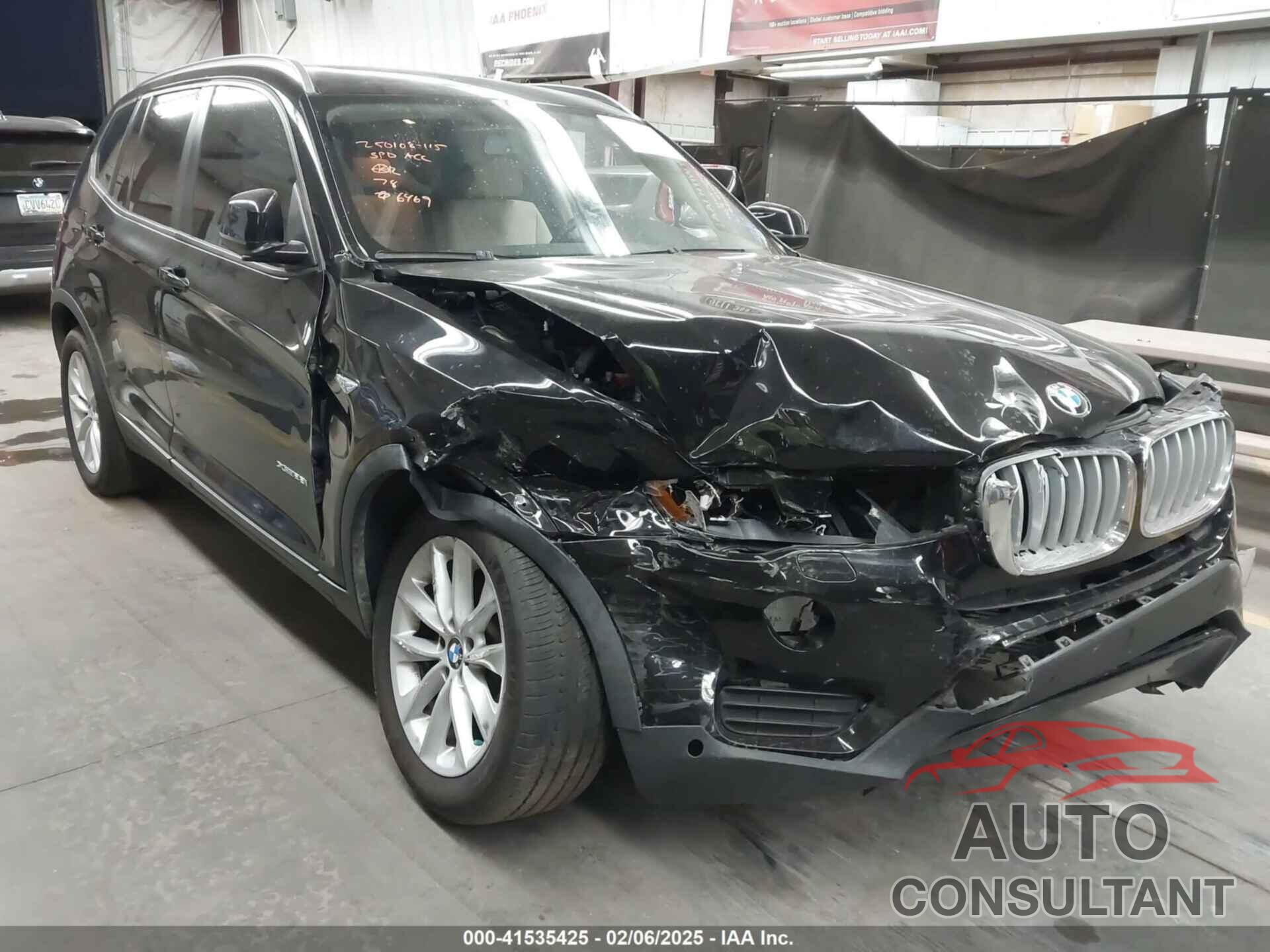 BMW X3 2016 - 5UXWX9C54G0D76469