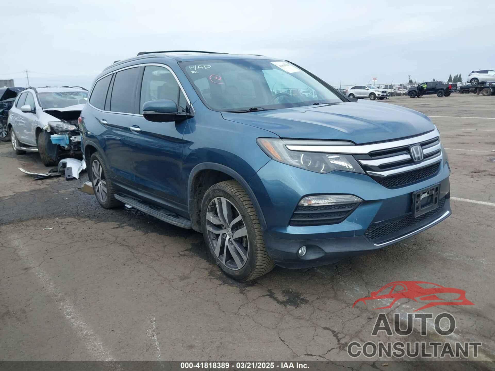 HONDA PILOT 2016 - 5FNYF6H08GB039682