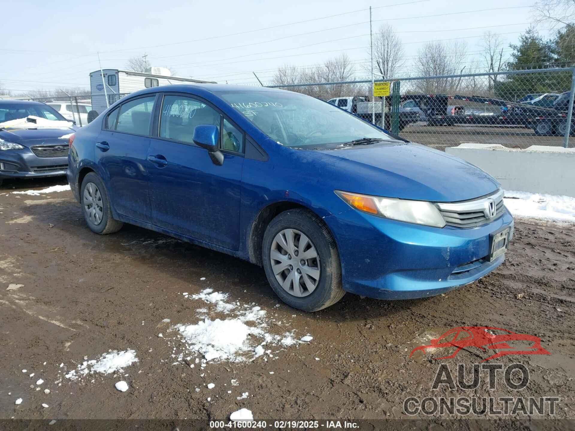 HONDA CIVIC 2012 - 19XFB2F58CE063510