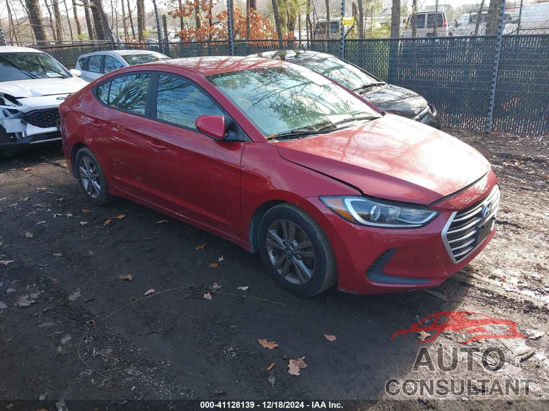 HYUNDAI ELANTRA 2017 - KMHD84LF9HU069609