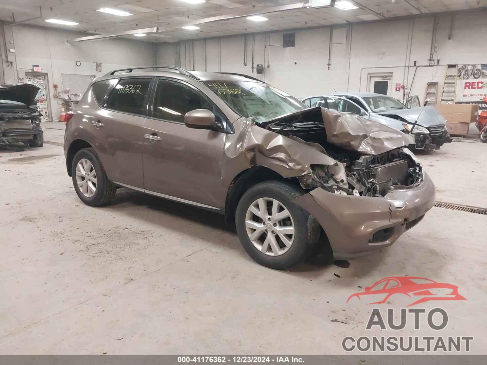 NISSAN MURANO 2013 - JN8AZ1MU4DW212985