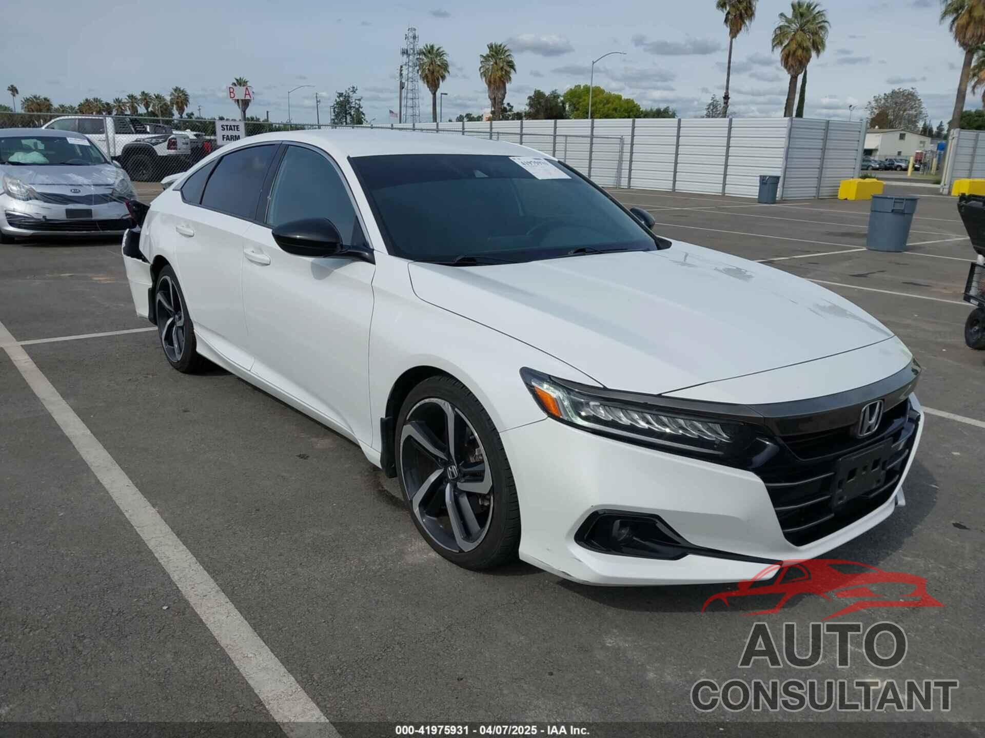 HONDA ACCORD 2021 - 1HGCV1F37MA072224