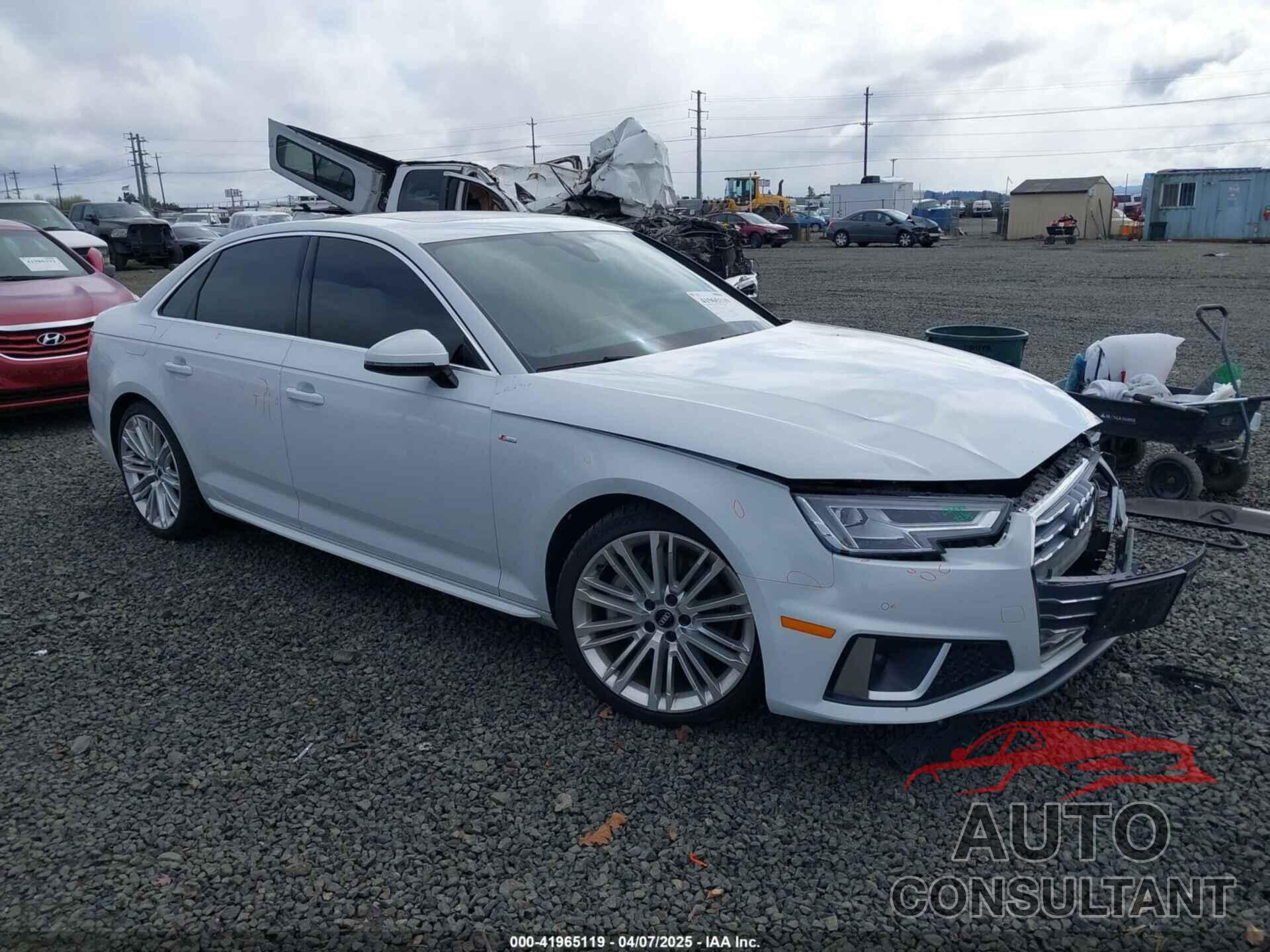 AUDI A4 2019 - WAUENAF44KN013764