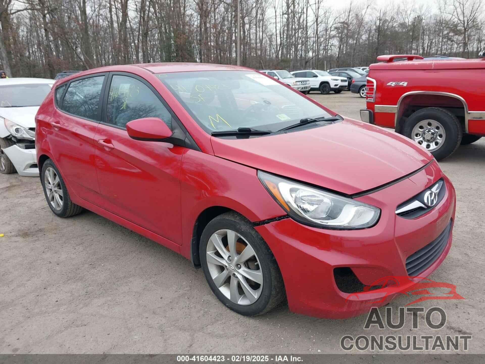 HYUNDAI ACCENT 2012 - KMHCU5AE7CU034423