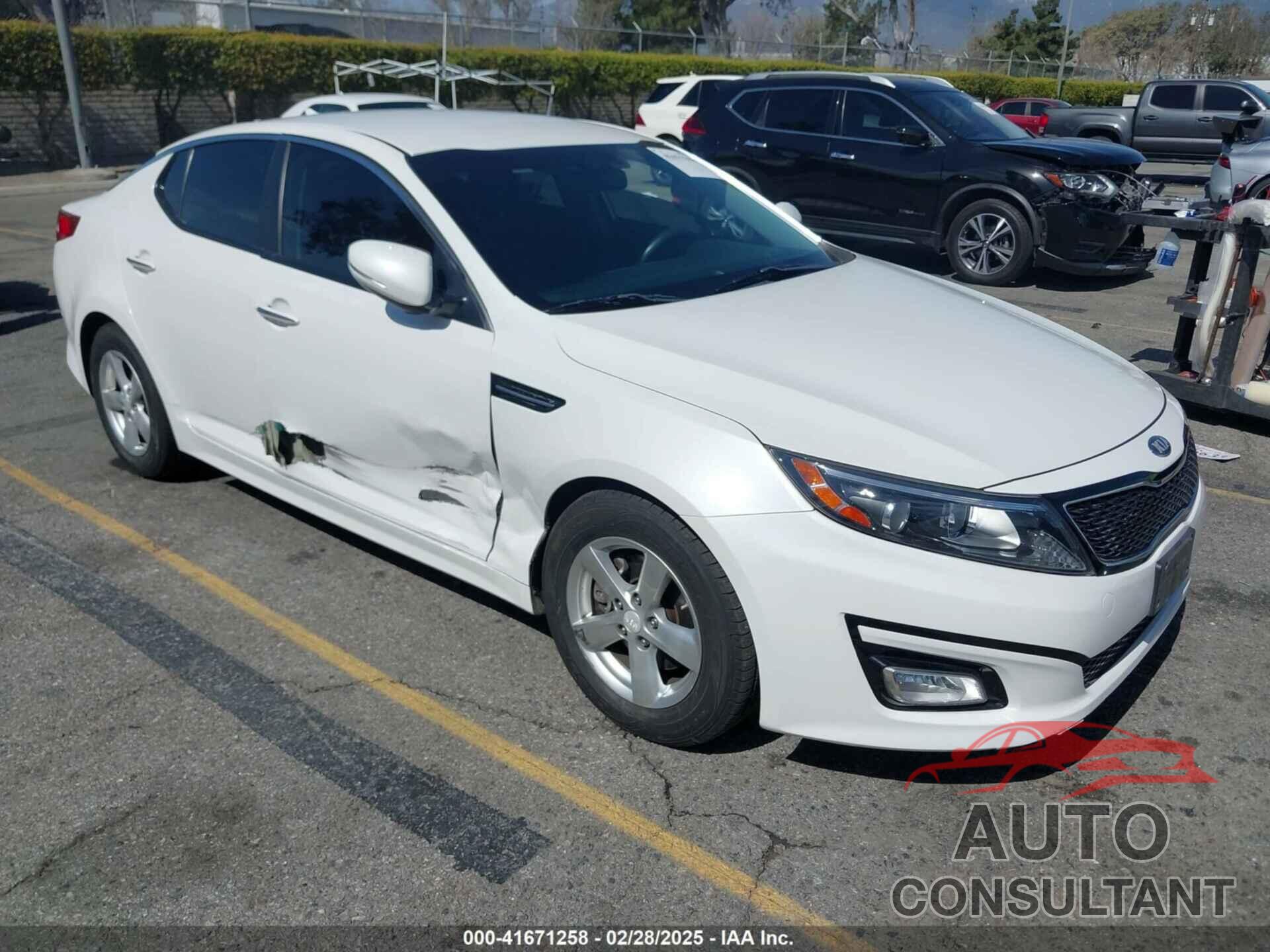 KIA OPTIMA 2015 - KNAGM4A76F5631396