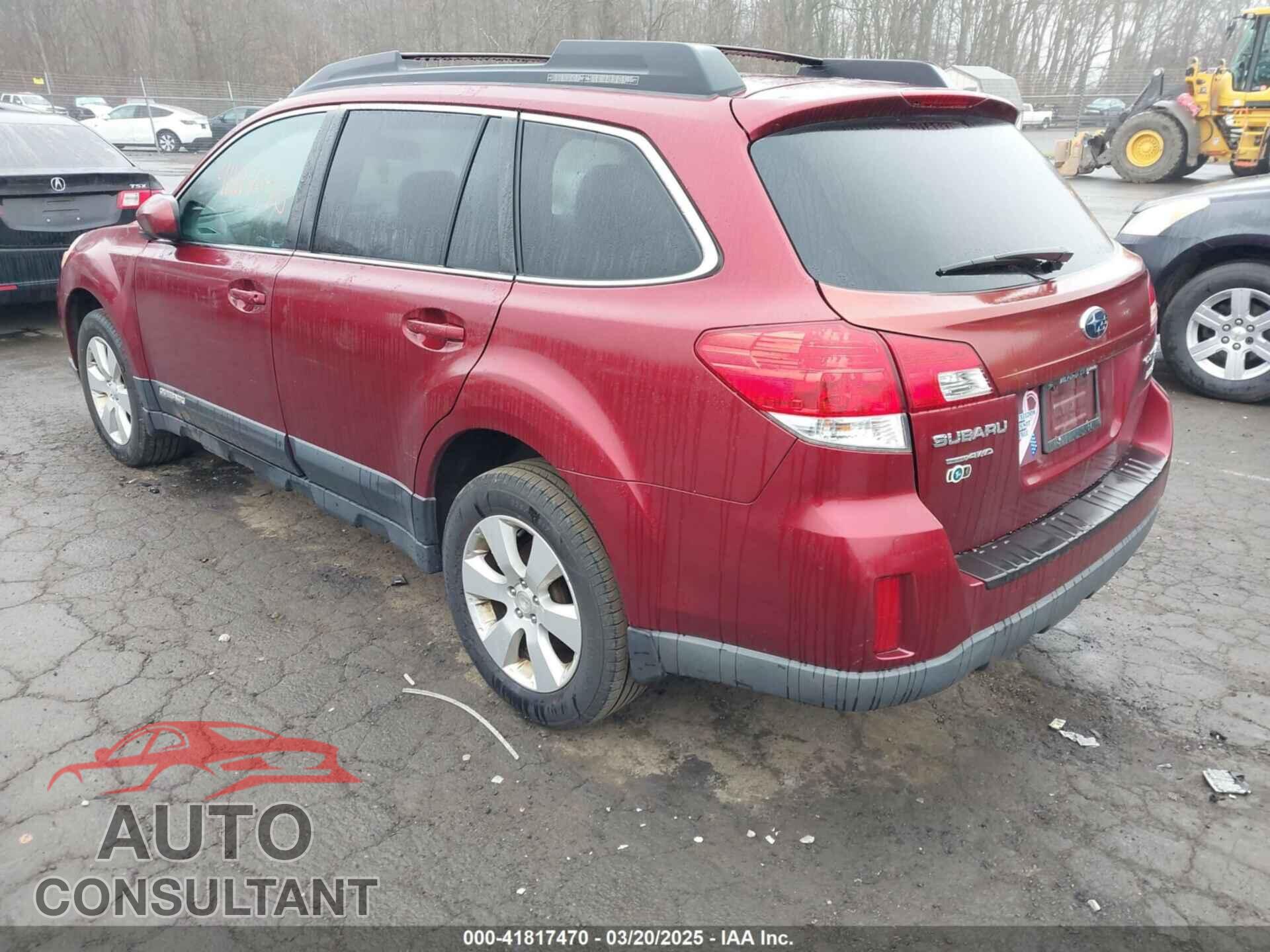 SUBARU OUTBACK 2012 - 4S4BRBGC7C3276278
