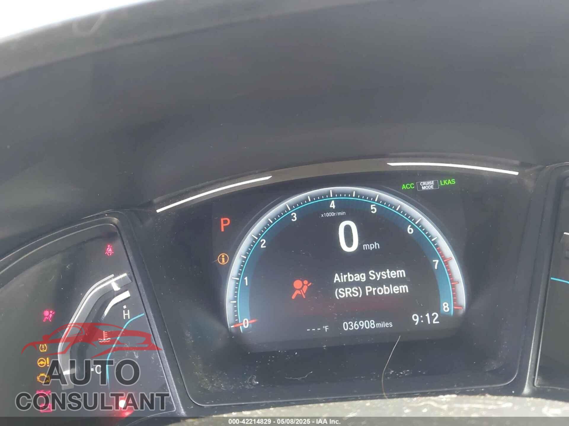 HONDA CIVIC 2020 - 19XFC2F68LE024924