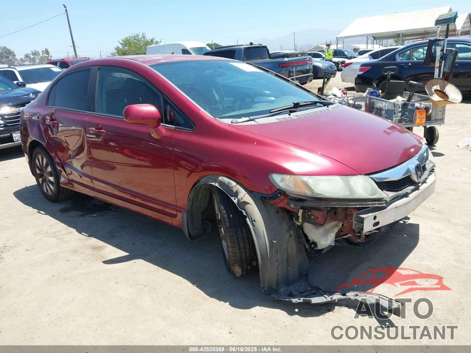 HONDA CIVIC 2010 - 19XFA1E67AE012133