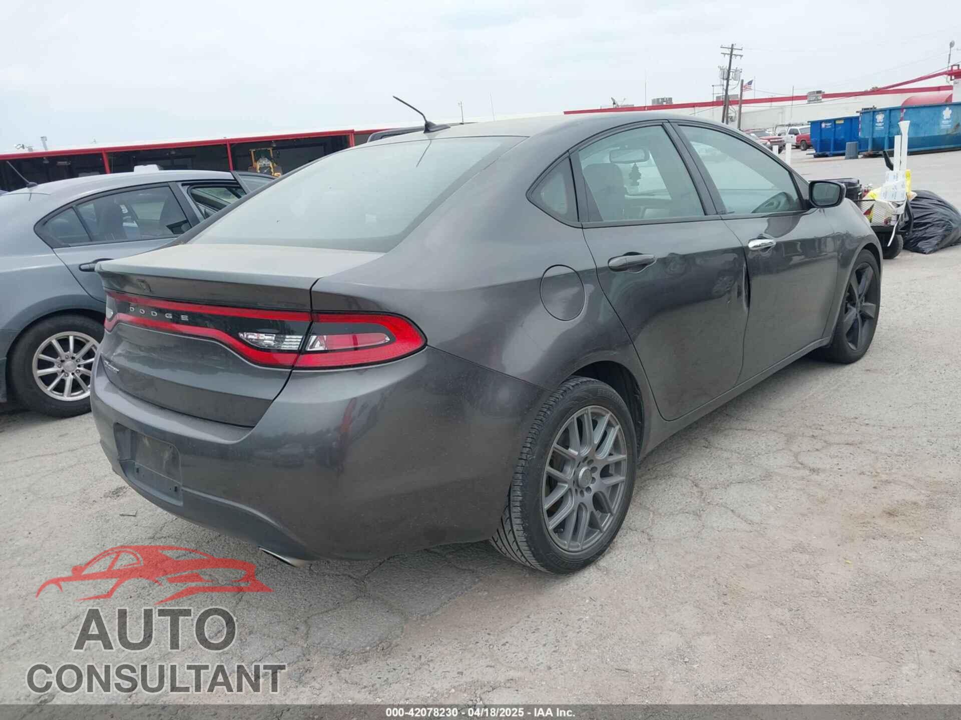 DODGE DART 2015 - 1C3CDFBB9FD242777