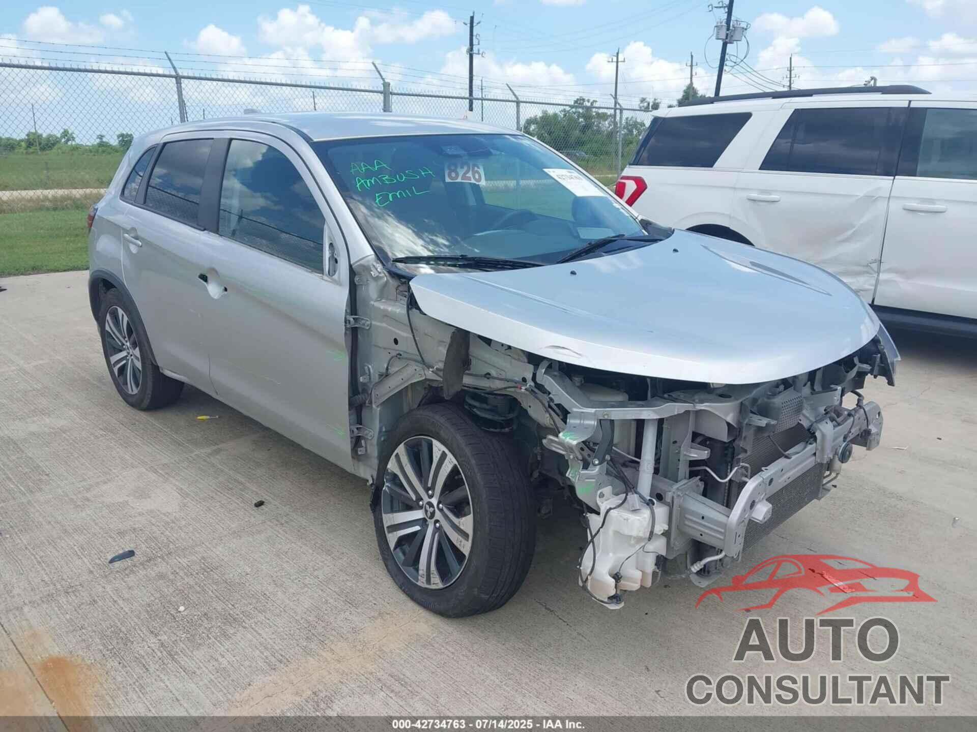 MITSUBISHI OUTLANDER SPORT 2021 - JA4APVAU4MU025751