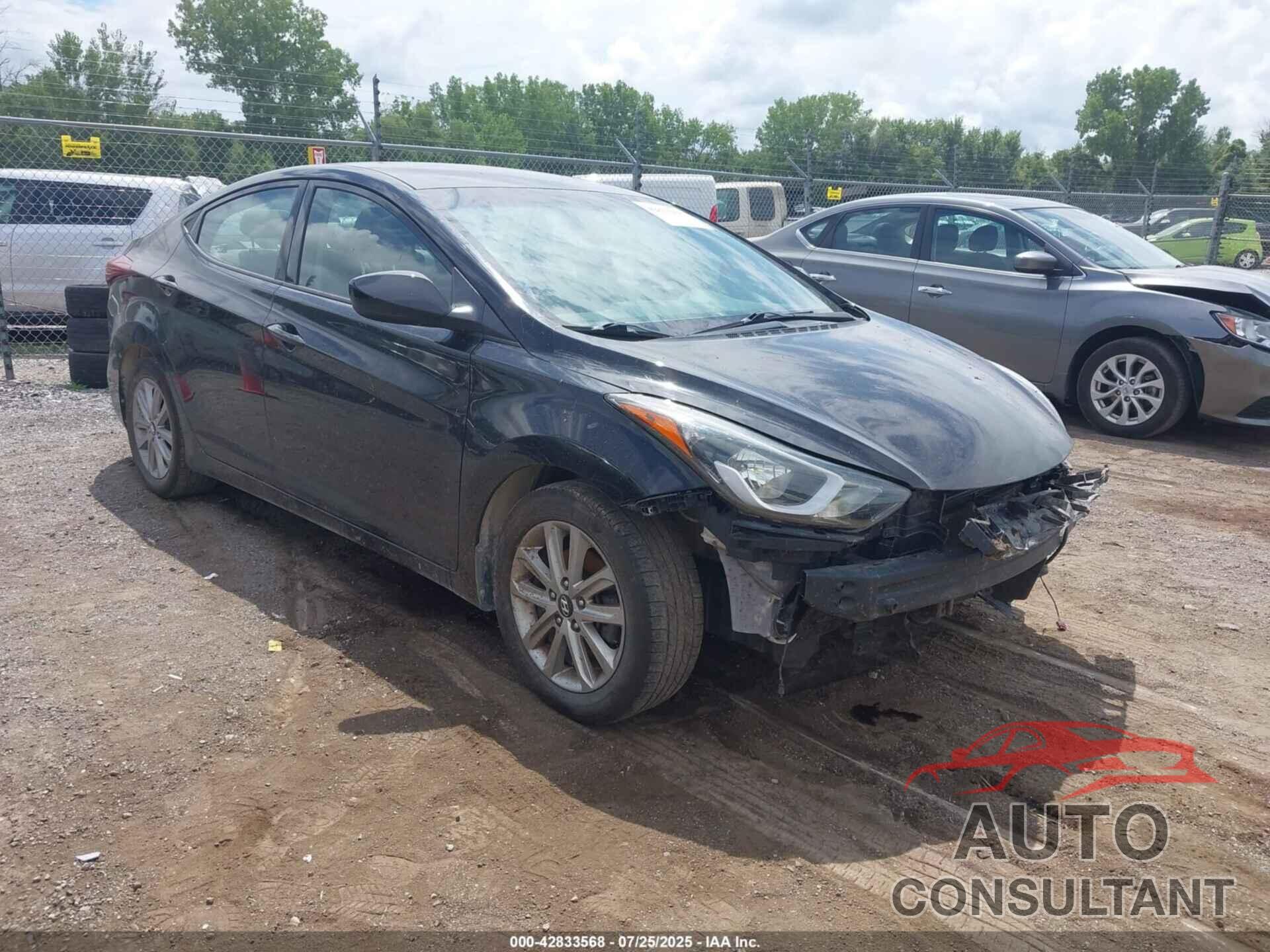 HYUNDAI ELANTRA 2014 - KMHDH4AEXEU041615