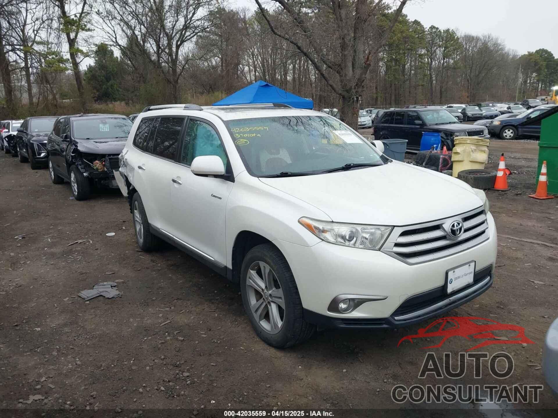 TOYOTA HIGHLANDER 2013 - 5TDDK3EH7DS194959