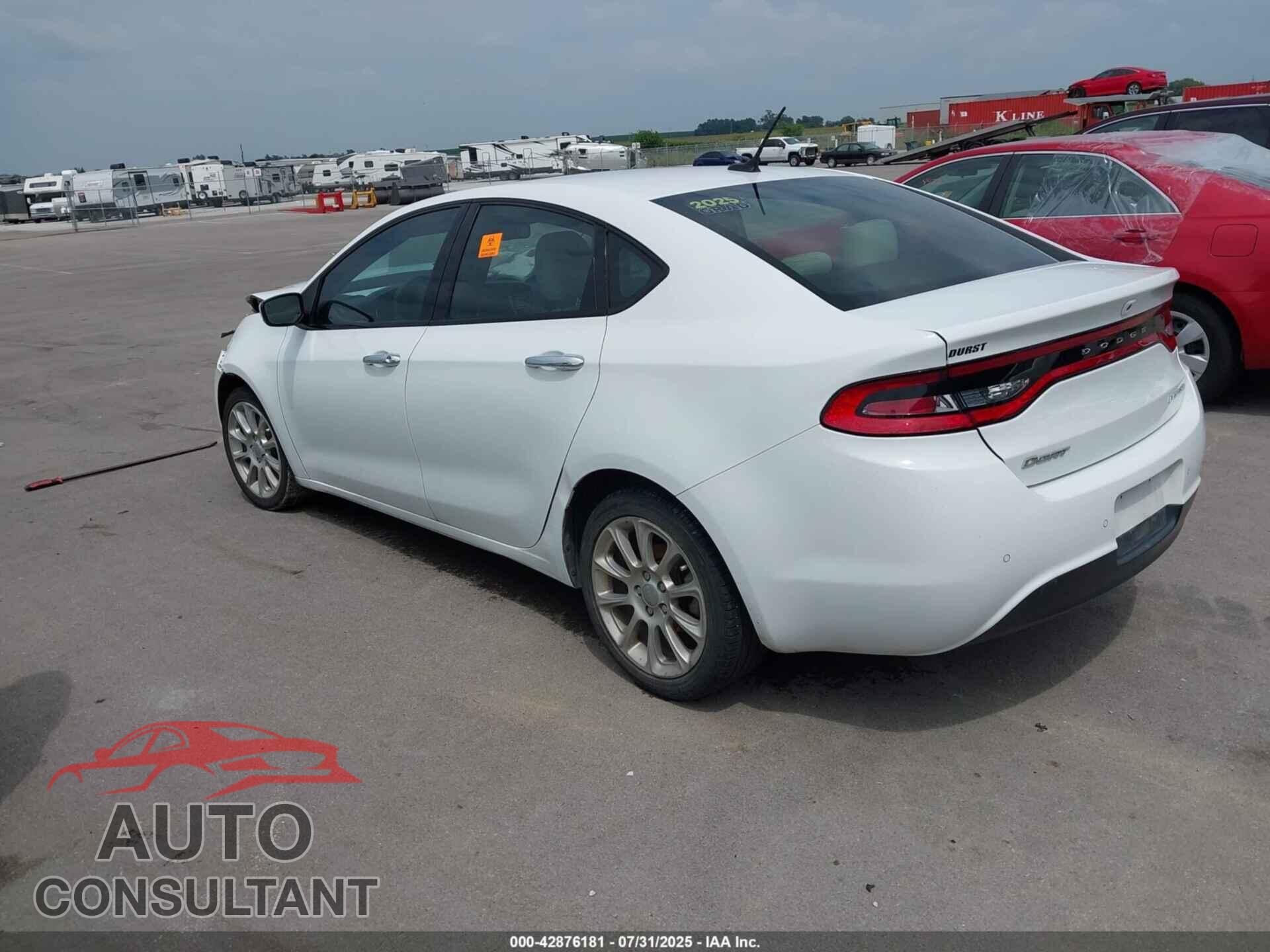 DODGE DART 2015 - 1C3CDFCB5FD242533