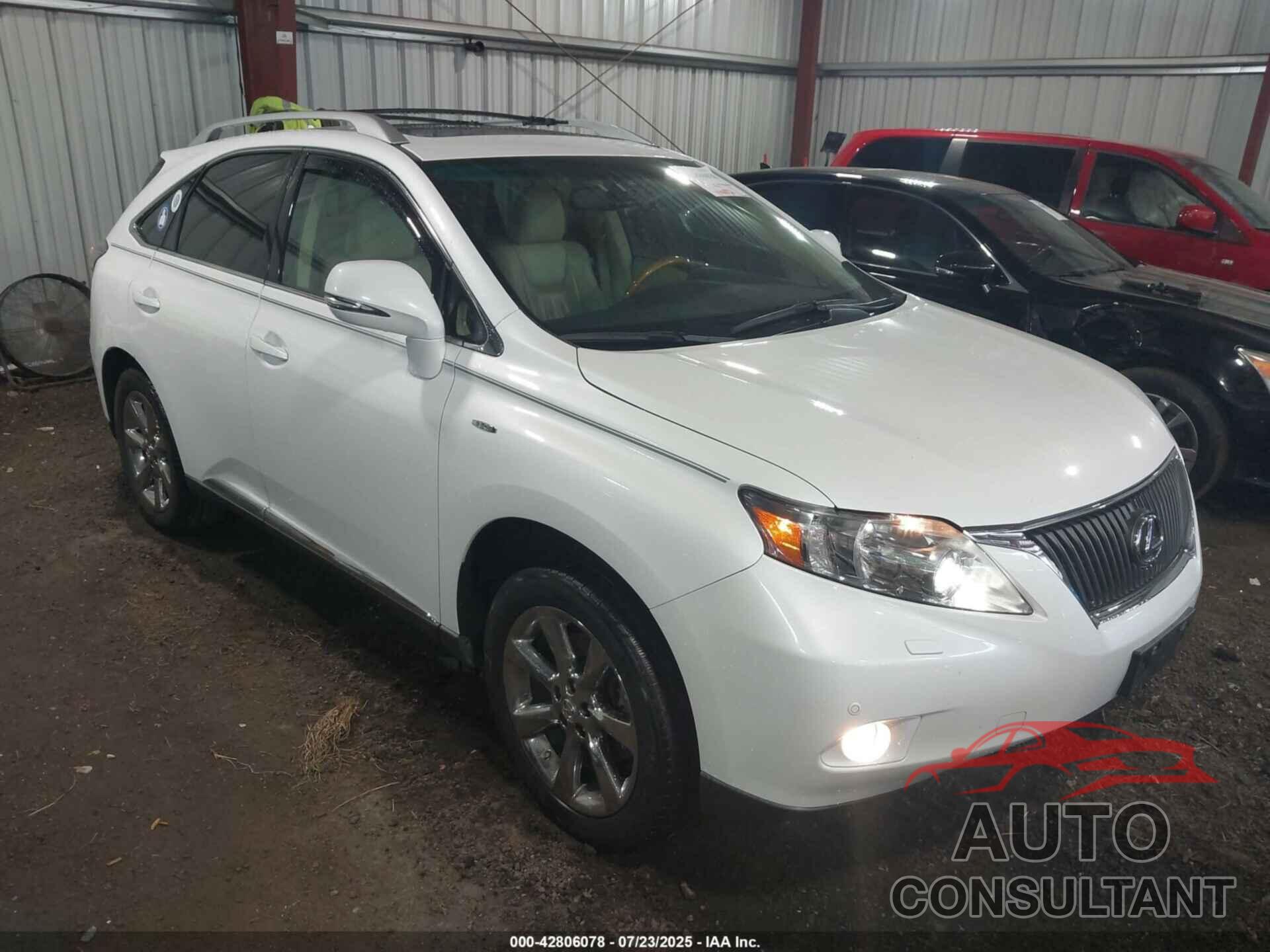 LEXUS RX 350 2010 - 2T2BK1BA6AC019587