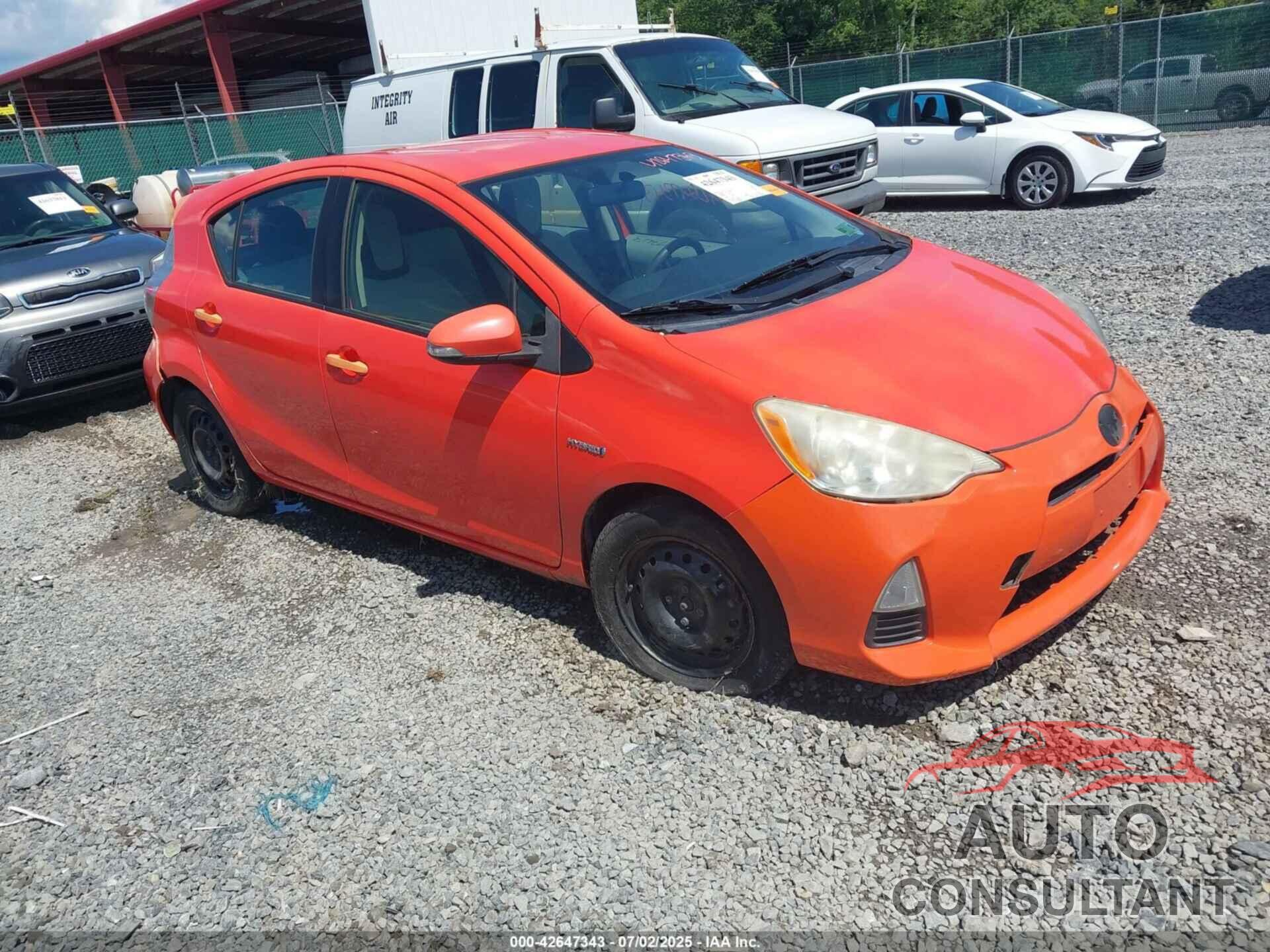 TOYOTA PRIUS C 2012 - JTDKDTB38C1017620
