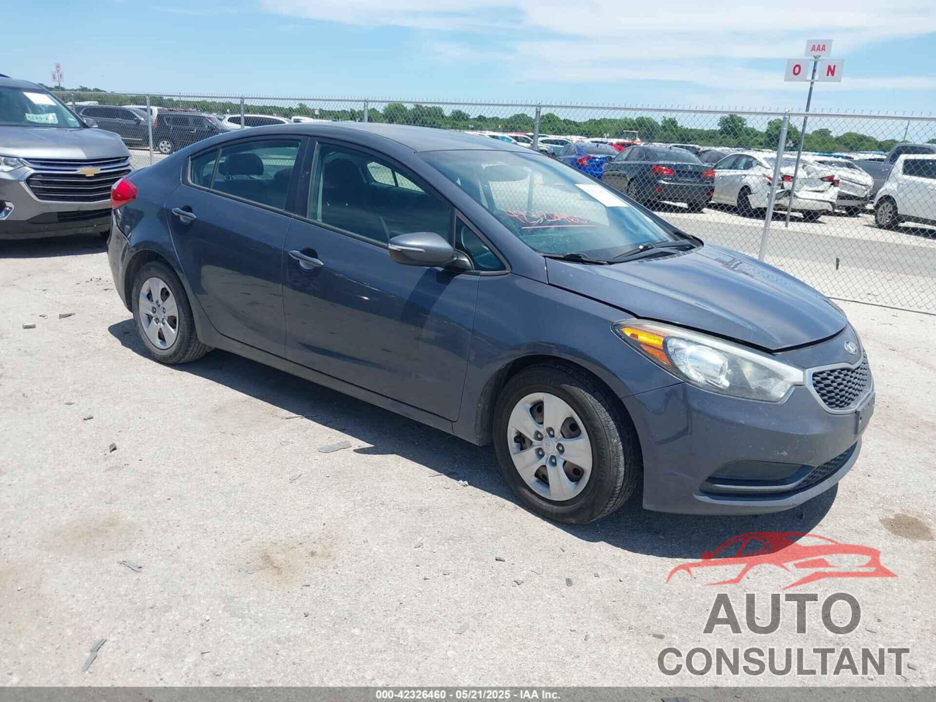 KIA FORTE 2016 - KNAFX4A69G5518425