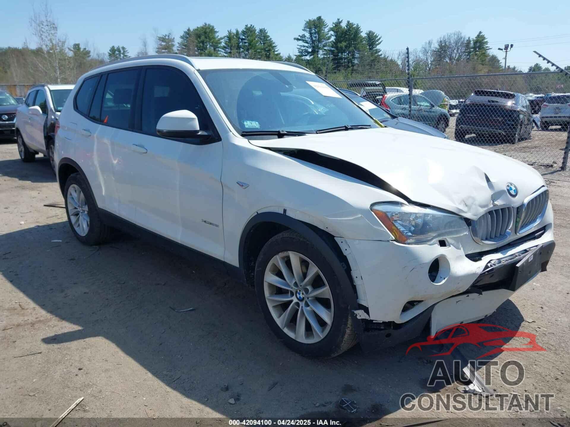 BMW X3 2017 - 5UXWX9C52H0D96737