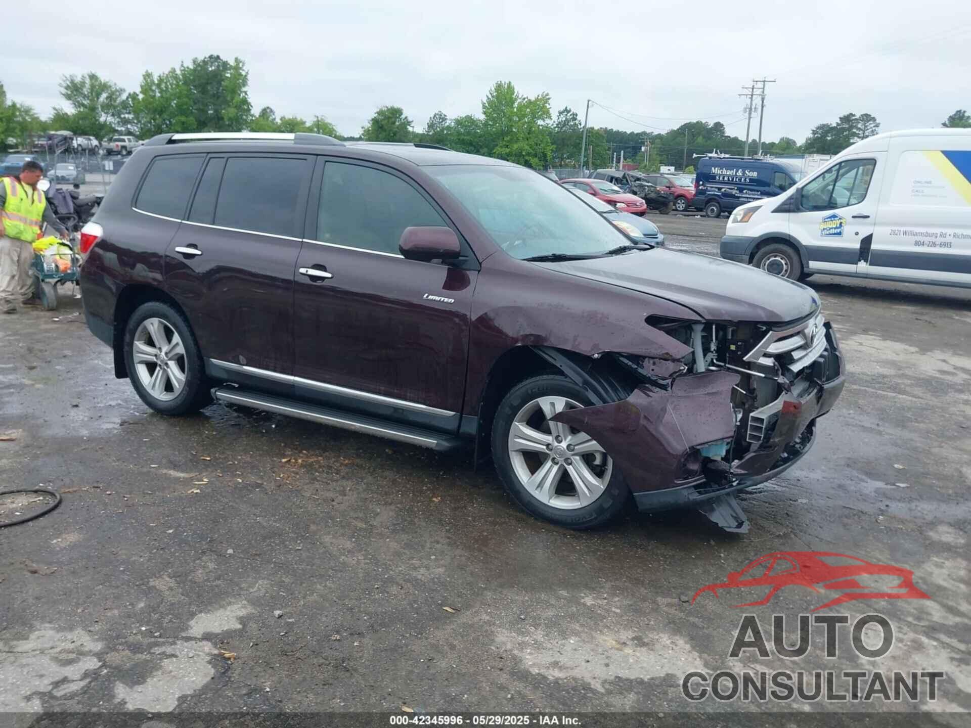 TOYOTA HIGHLANDER 2013 - 5TDYK3EH0DS113334