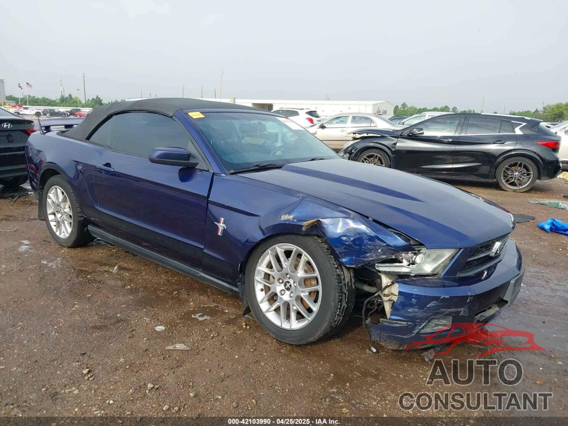 FORD MUSTANG 2012 - 1ZVBP8EM3C5223927