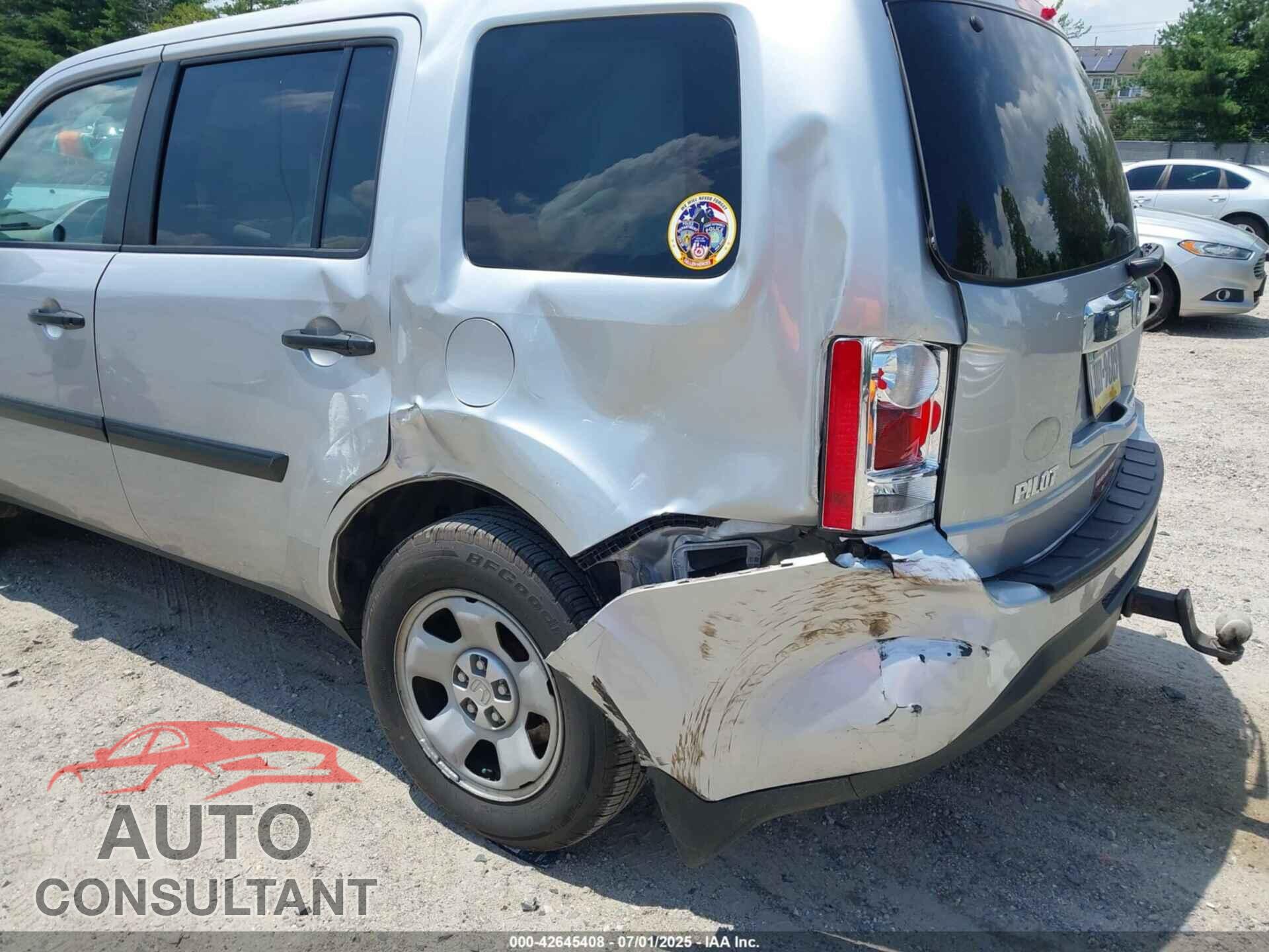 HONDA PILOT 2014 - 5FNYF4H22EB024677