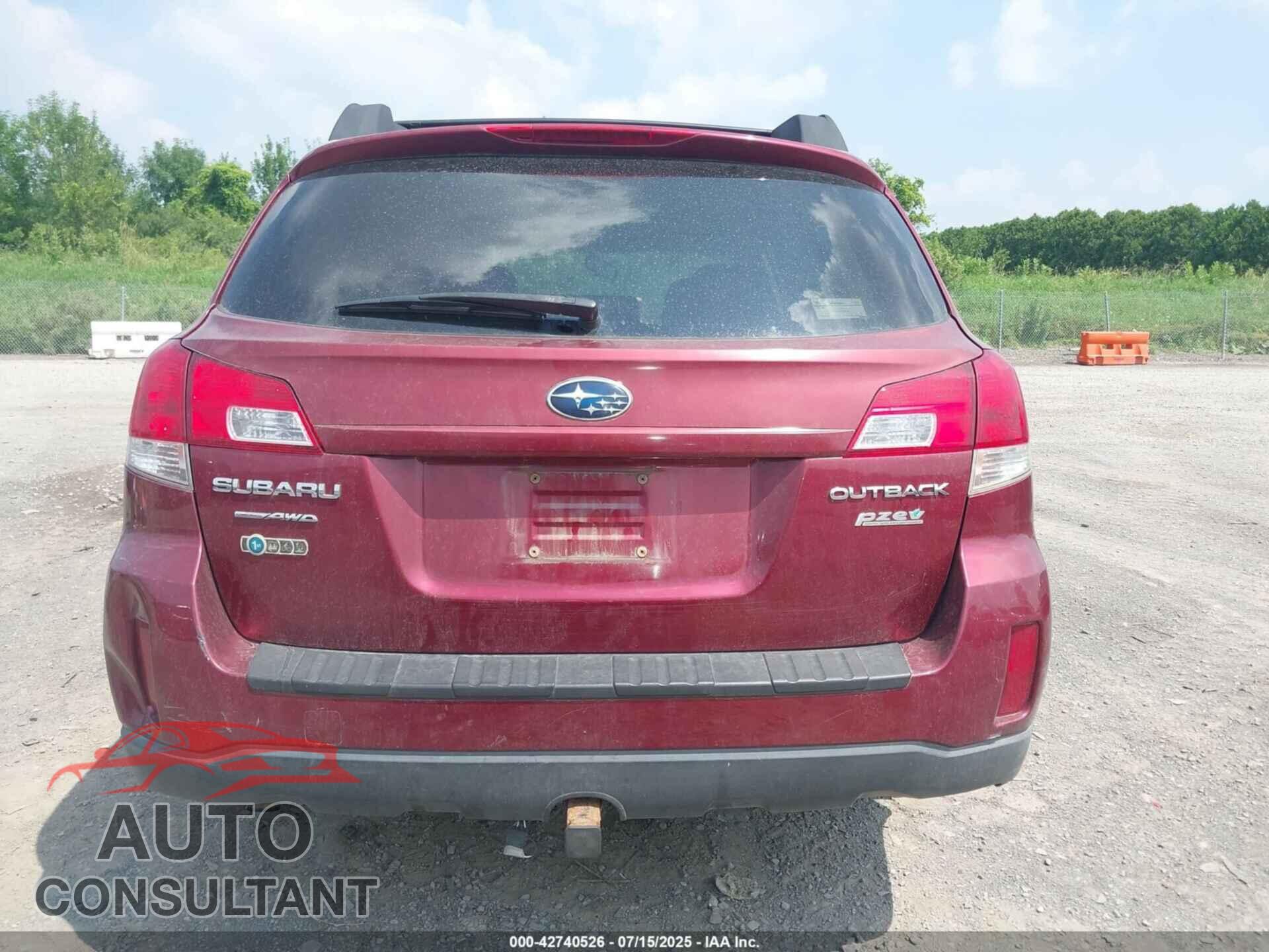 SUBARU OUTBACK 2011 - 4S4BRBCC2B3373196