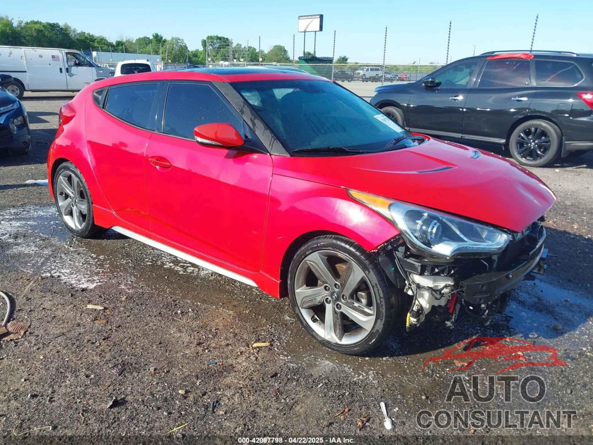 HYUNDAI VELOSTER 2013 - KMHTC6AE3DU169229