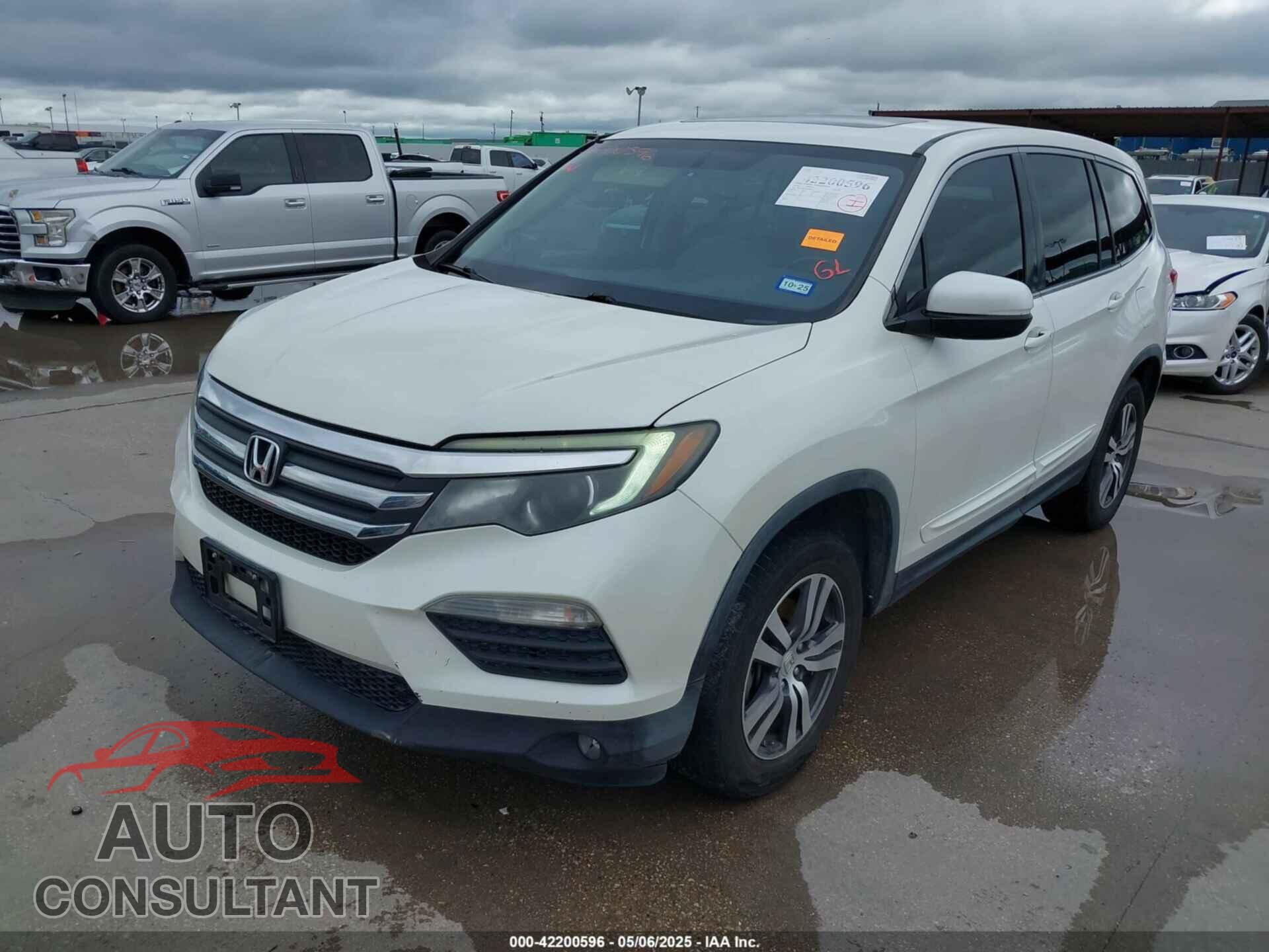 HONDA PILOT 2016 - 5FNYF6H50GB057041