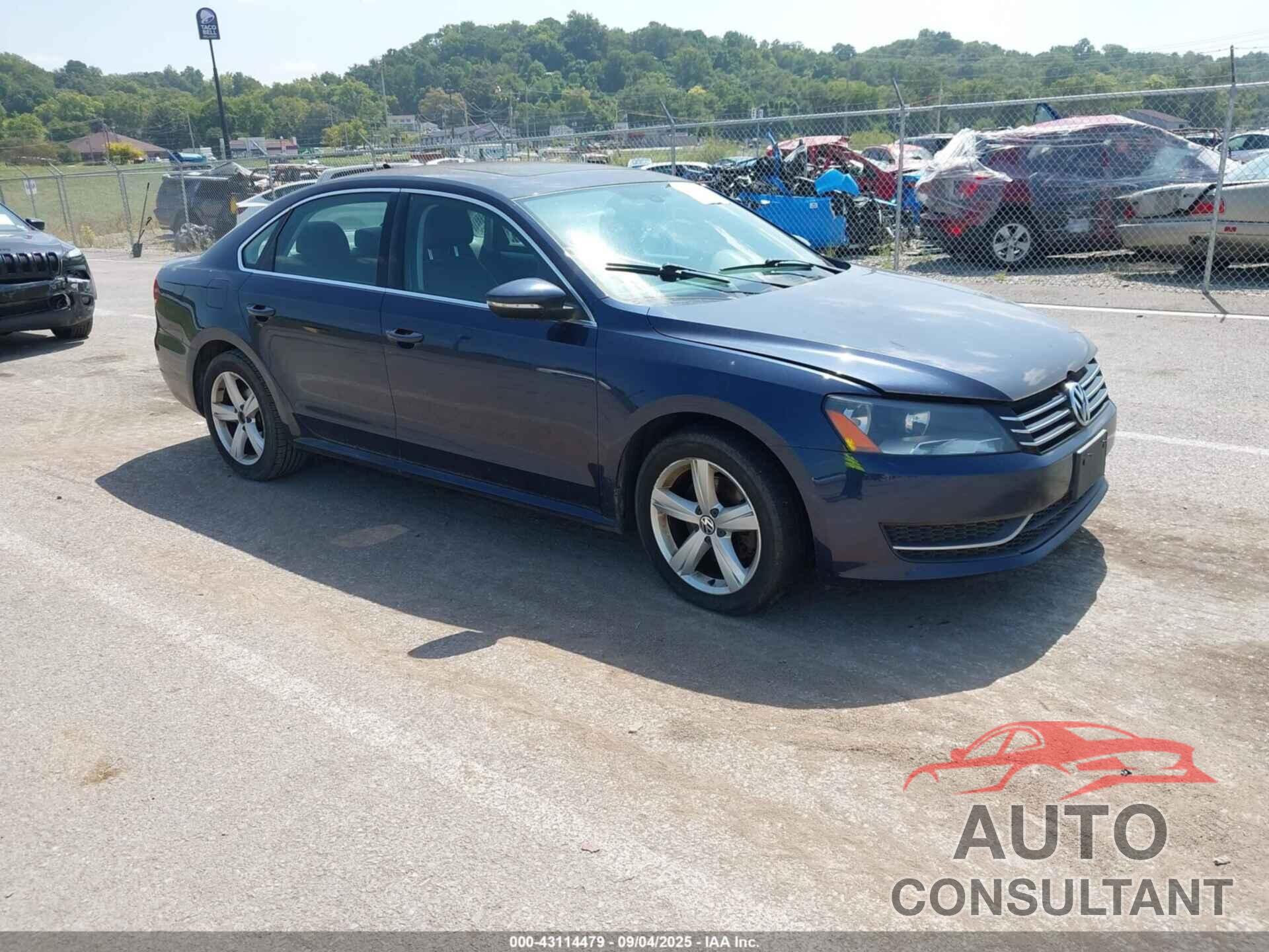 VOLKSWAGEN PASSAT 2012 - 1VWBP7A3XCC087346