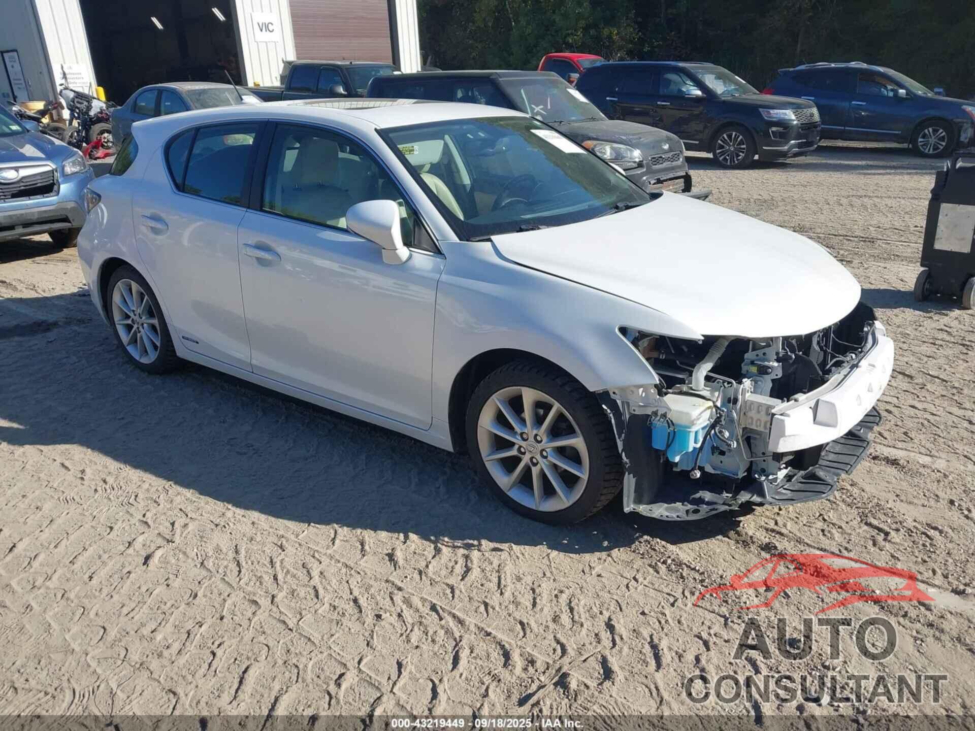 LEXUS CT 200H 2012 - JTHKD5BH7C2120138
