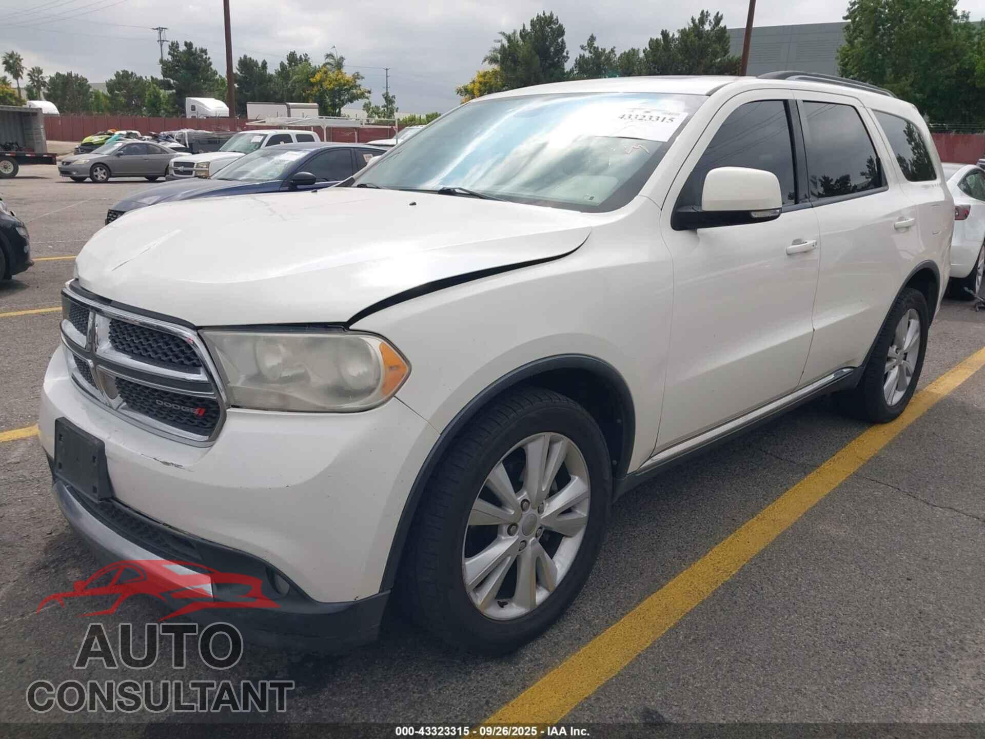 DODGE DURANGO 2012 - 1C4RDHDG4CC260597
