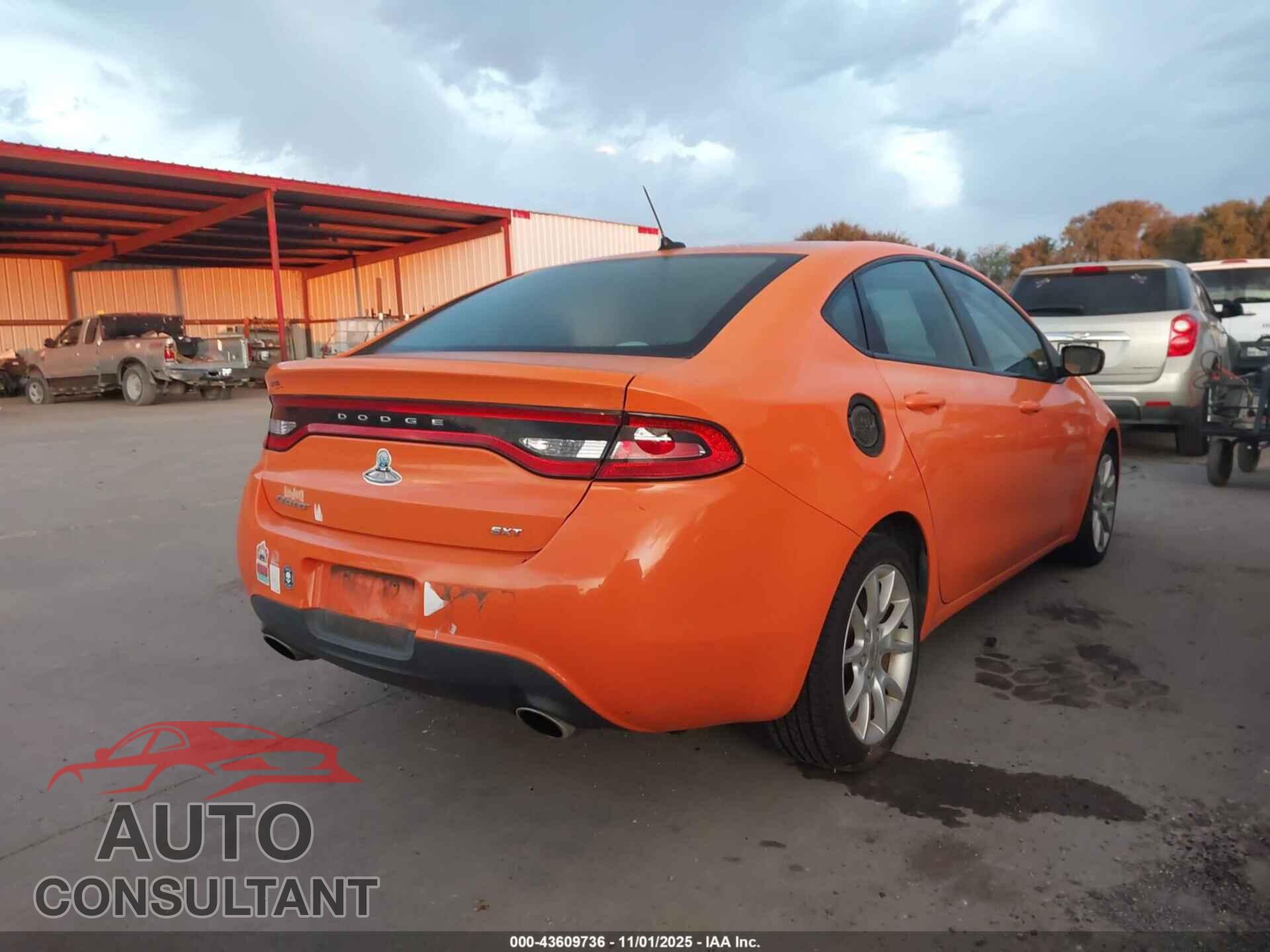 DODGE DART 2013 - 1C3CDFBA9DD298951