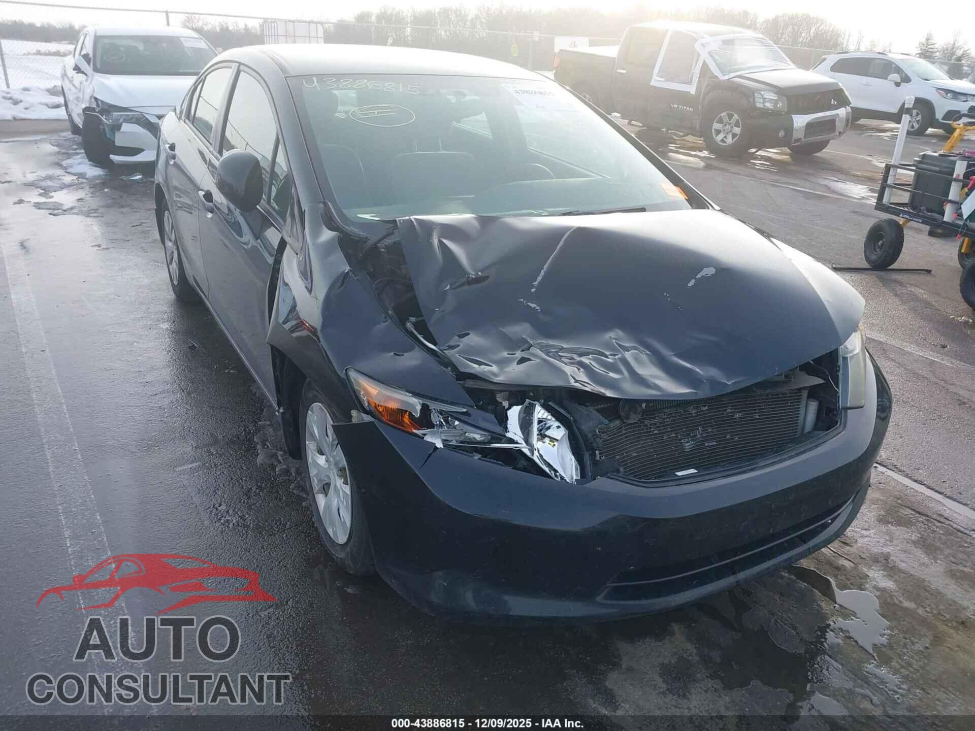 HONDA CIVIC 2012 - 19XFB2F53CE081770