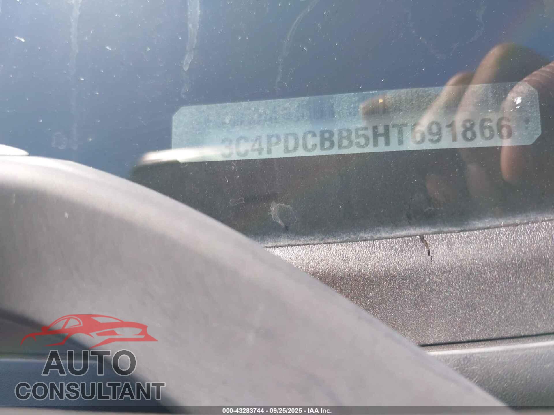 DODGE JOURNEY 2017 - 3C4PDCBB5HT691866