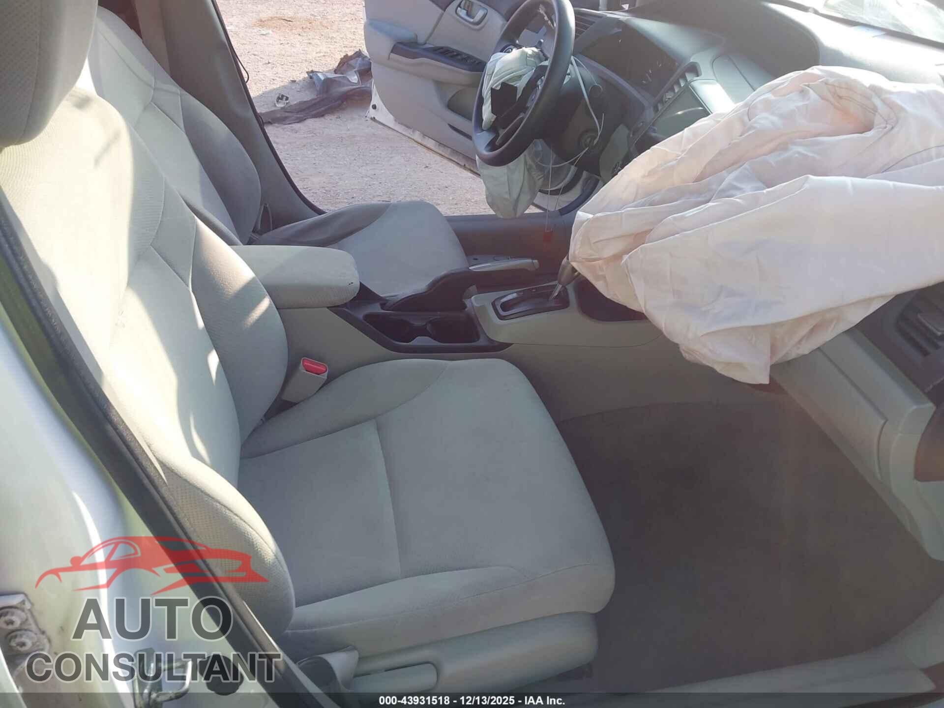 HONDA CIVIC 2012 - 19XFB2F53CE044010