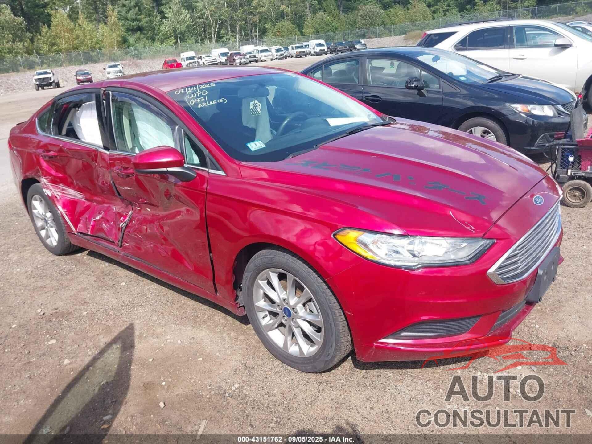 FORD FUSION 2017 - 3FA6P0HD7HR410471