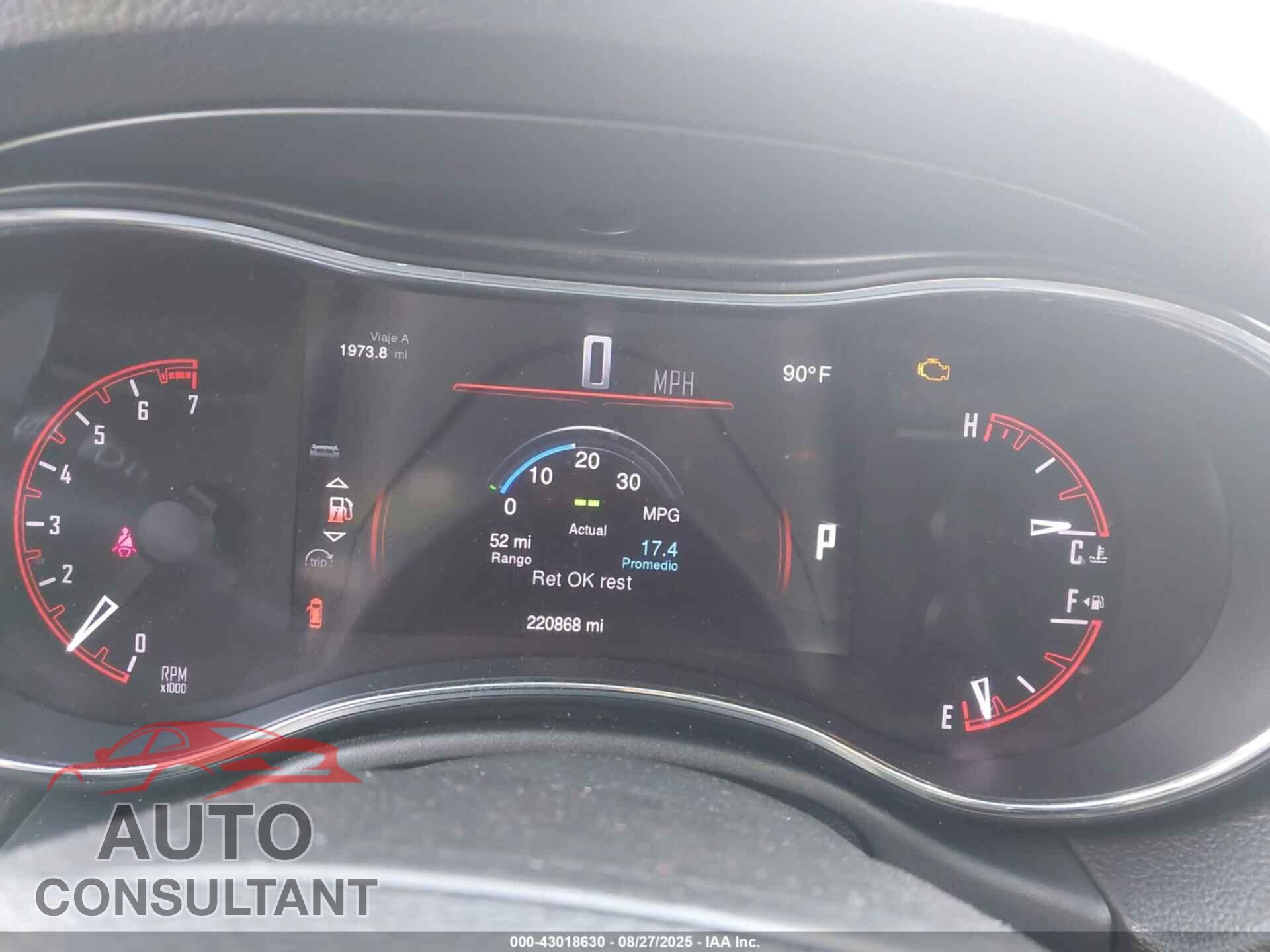 DODGE DURANGO 2014 - 1C4RDHAGXEC299752