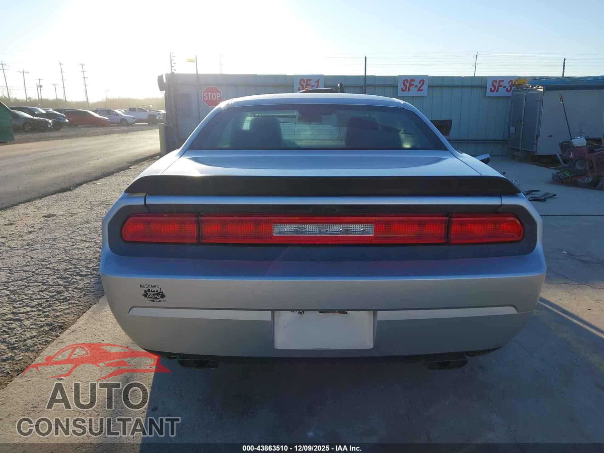 DODGE CHALLENGER 2012 - 2C3CDYAGXCH259238