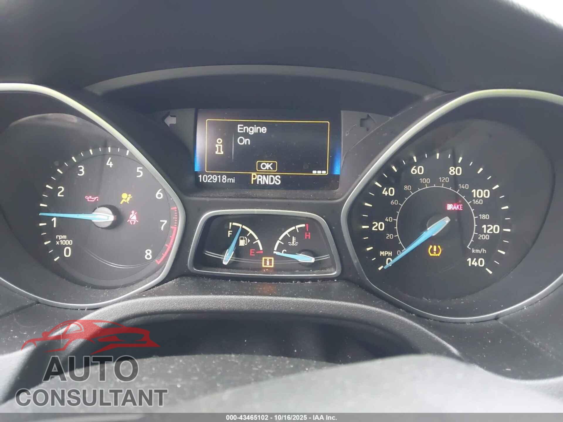 FORD FOCUS 2016 - 1FADP3F26GL234018